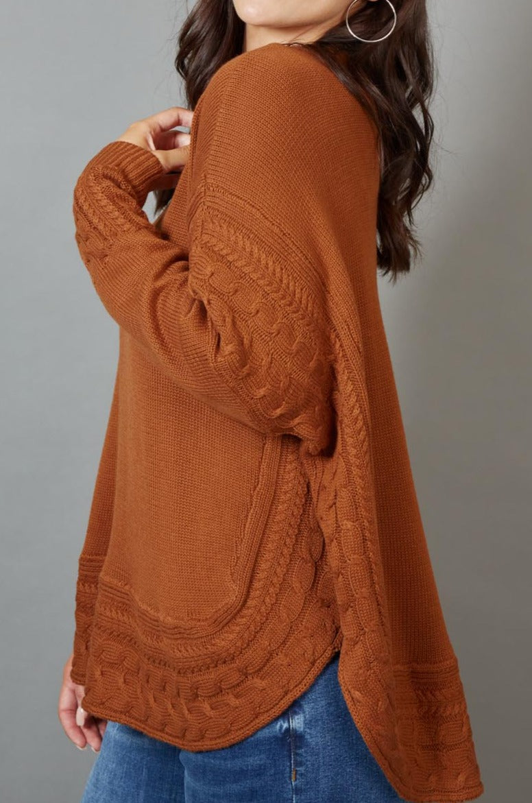 Poppy Knit - Cinnamon - eb&ive Clothing - Knit Jumper One Size