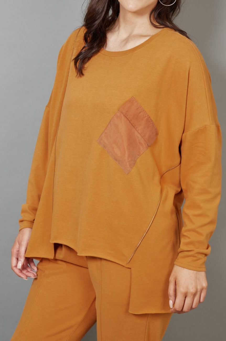 Martini Slouch Top - Caramel - eb&ive Clothing - Top L/S One Size