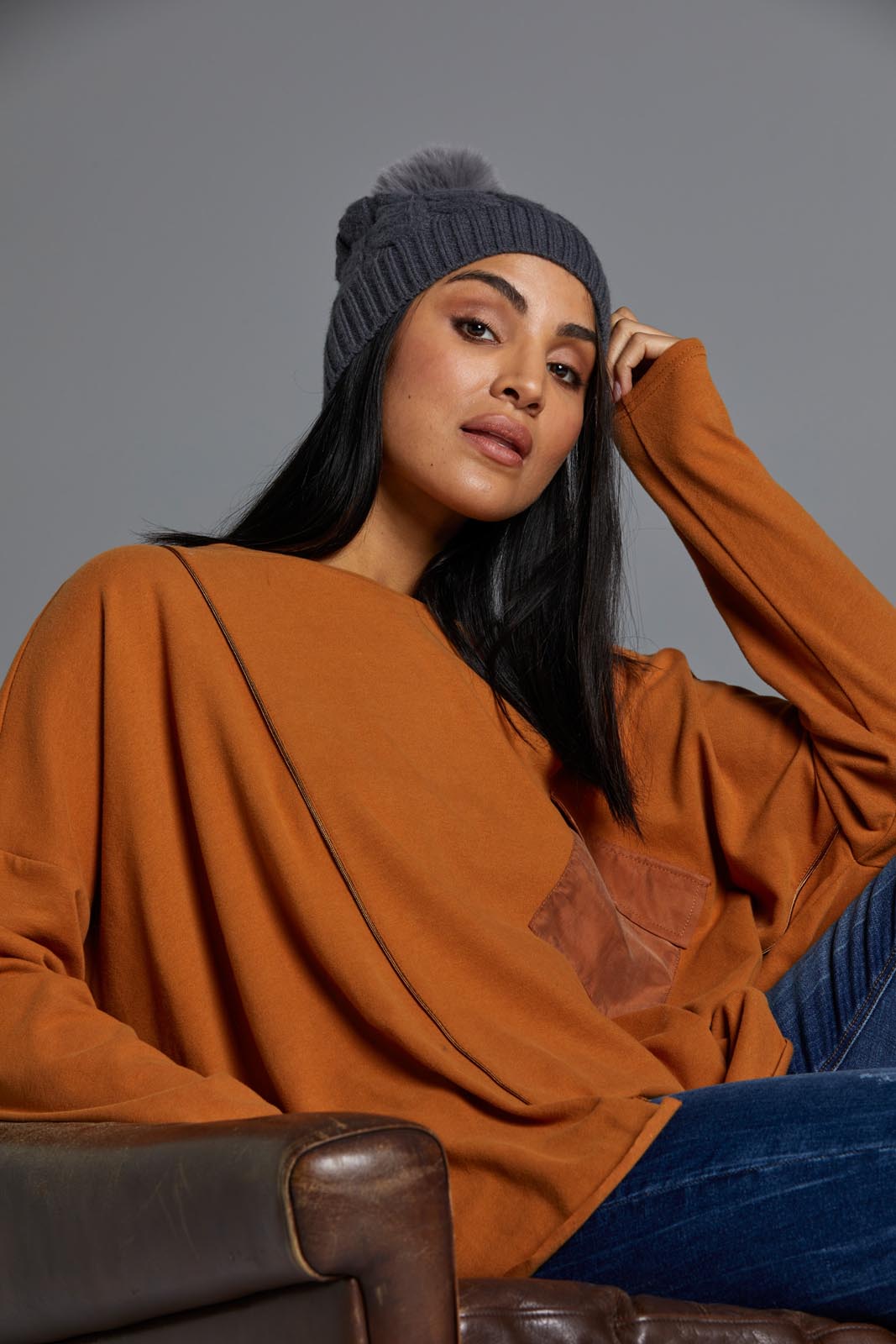 Martini Slouch Top - Caramel - eb&ive Clothing - Top L/S One Size