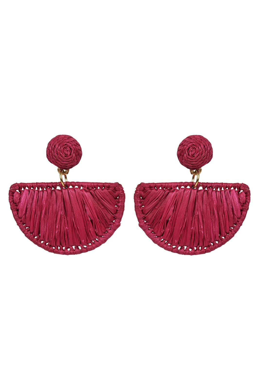 Milli Moon Earring - Mulberry