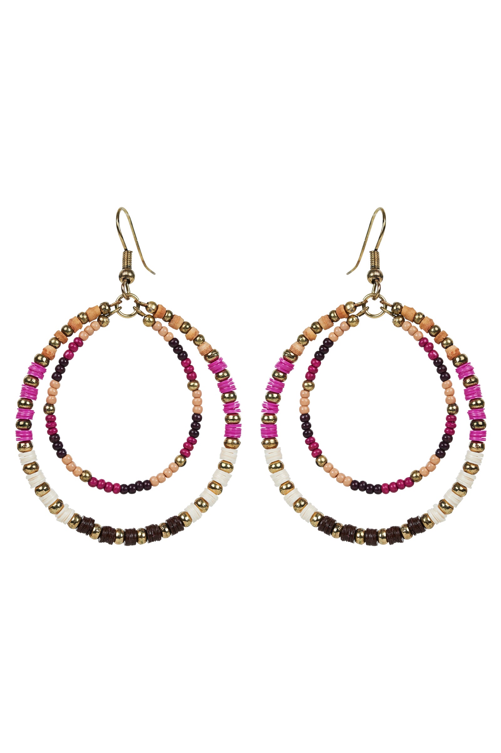 Diaz Bead Earring - Mulberry