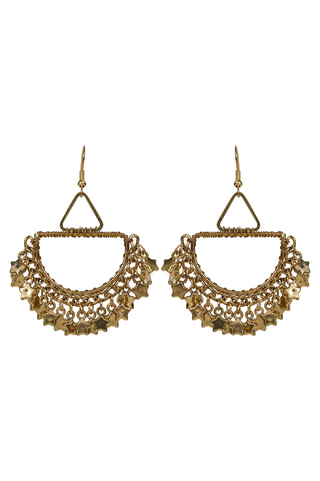 Tyra Earring - Brass Star - eb&ive Earring