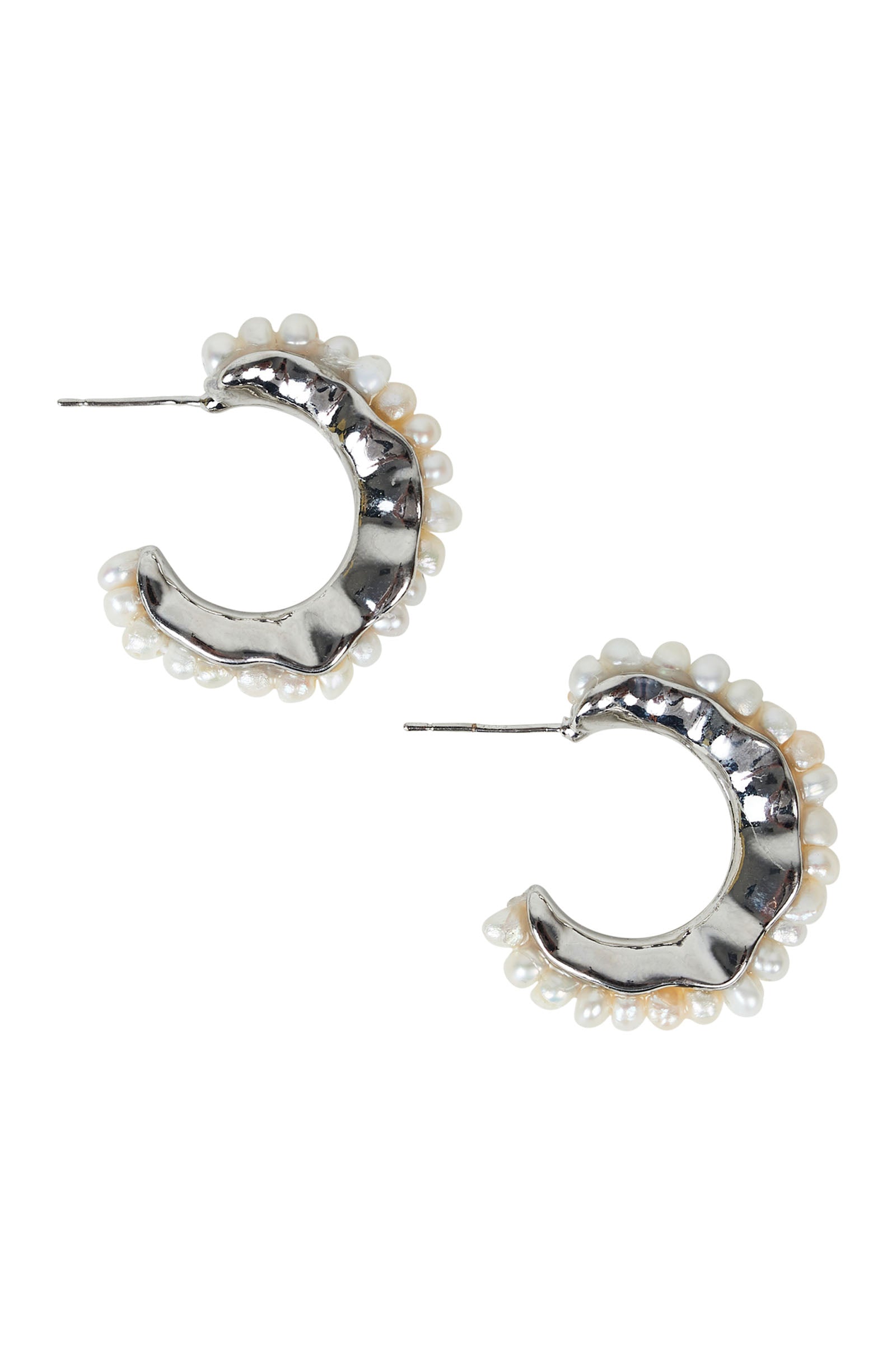 La Vida Pearl Earring - Silver Pearl