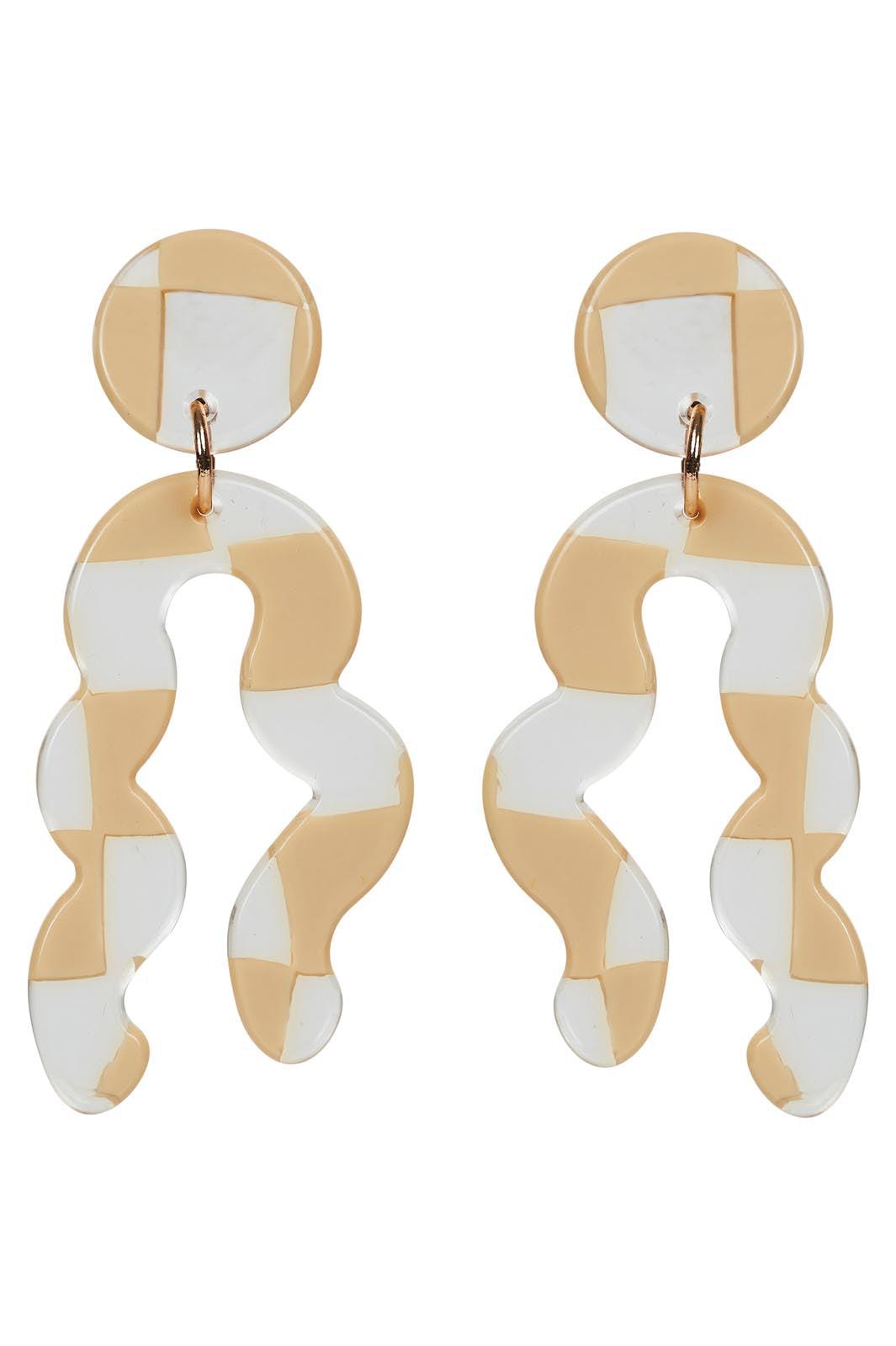 Kit Curvy Earring - Ivory - eb&ive Earring