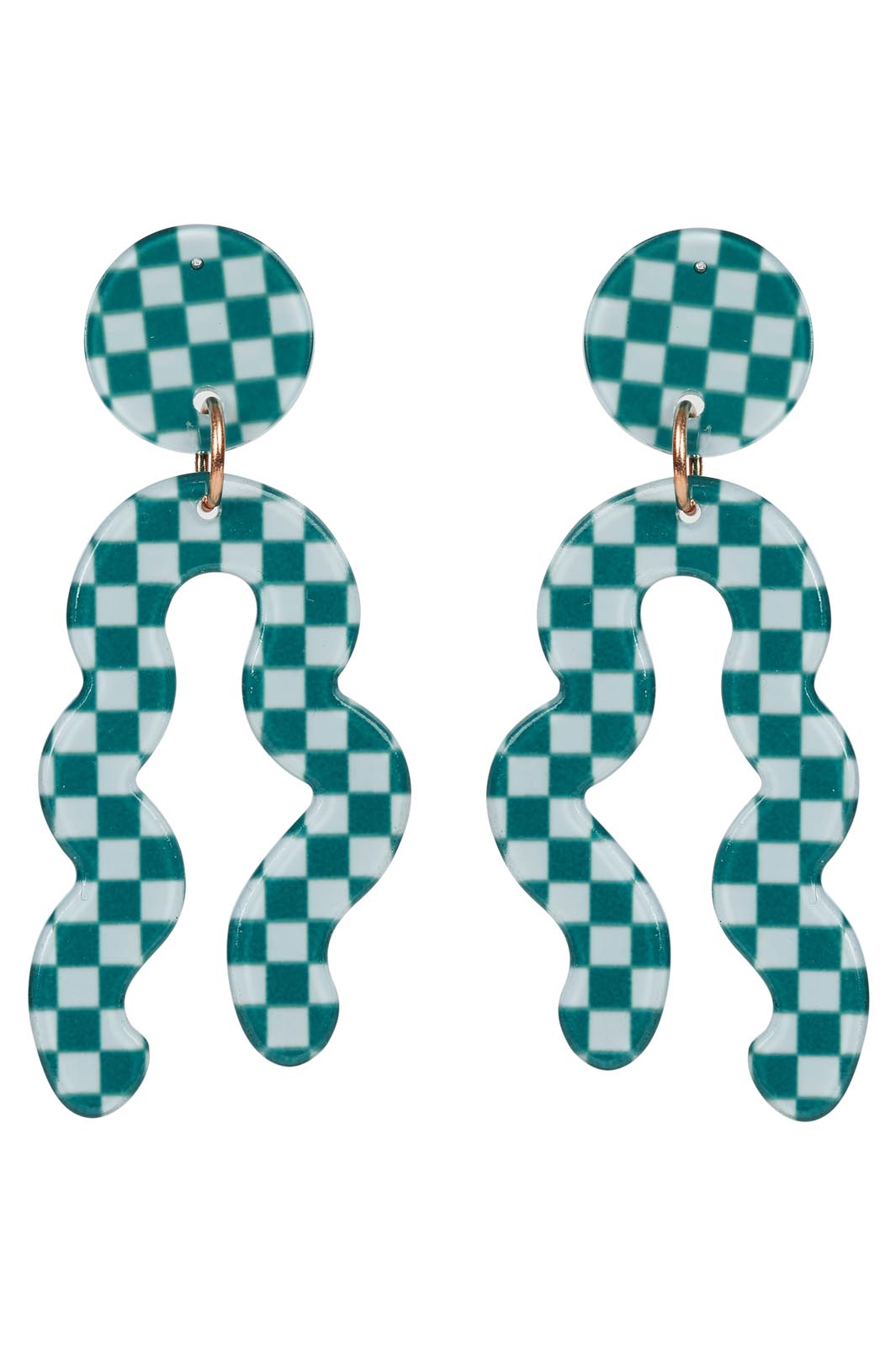 Kit Curvy Earring - Teal - eb&ive Earring