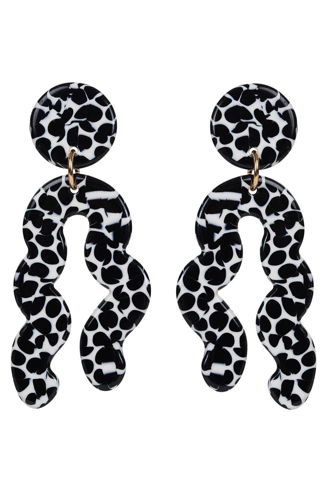 Kit Curvy Earring - Black - eb&ive Earring