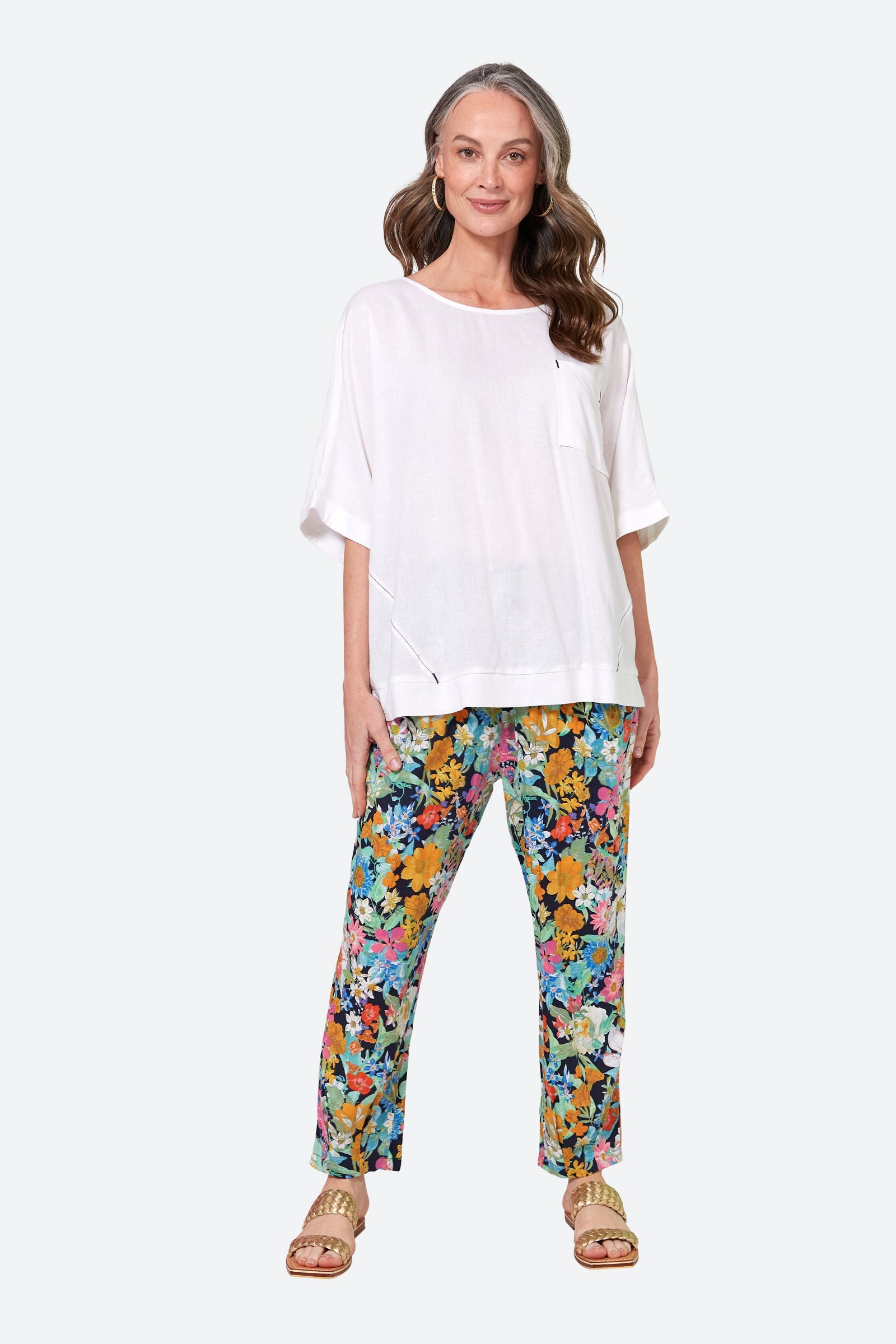 Verve Relax Top - Blanc - eb&ive Clothing - Top S/S One Size