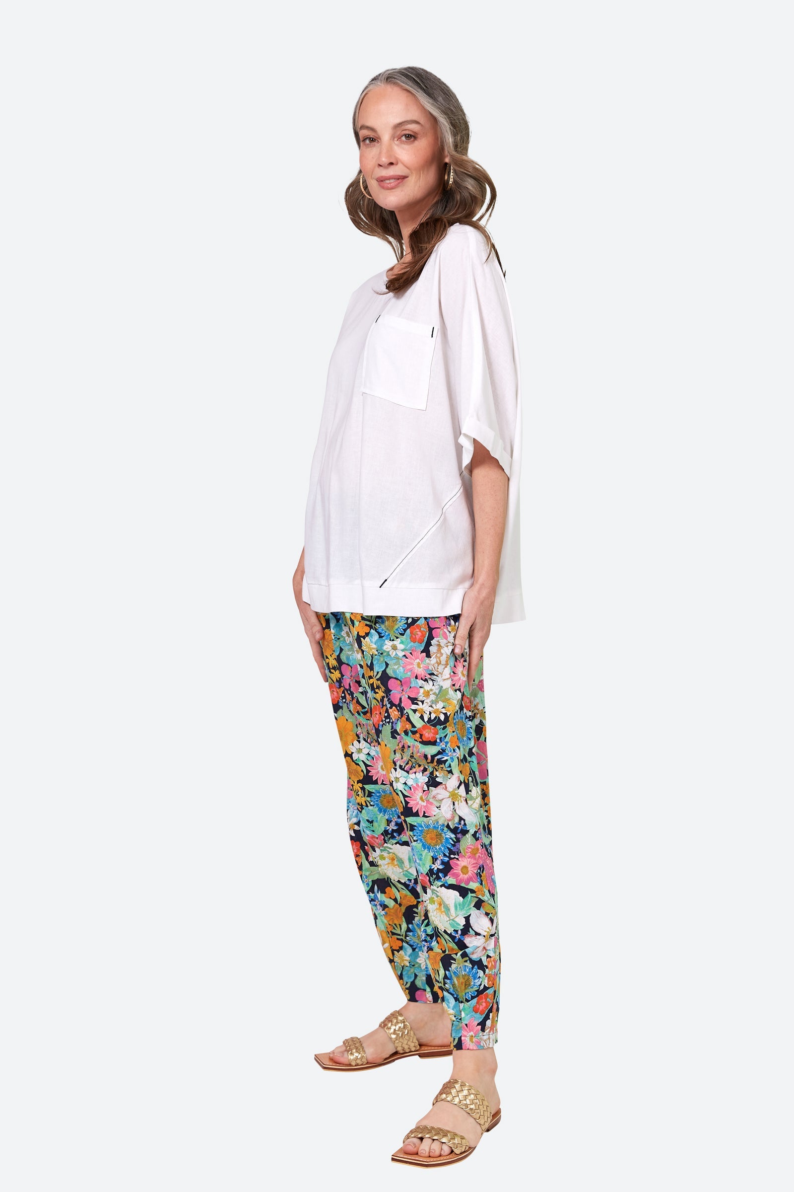Verve Relax Top - Blanc - eb&ive Clothing - Top S/S One Size