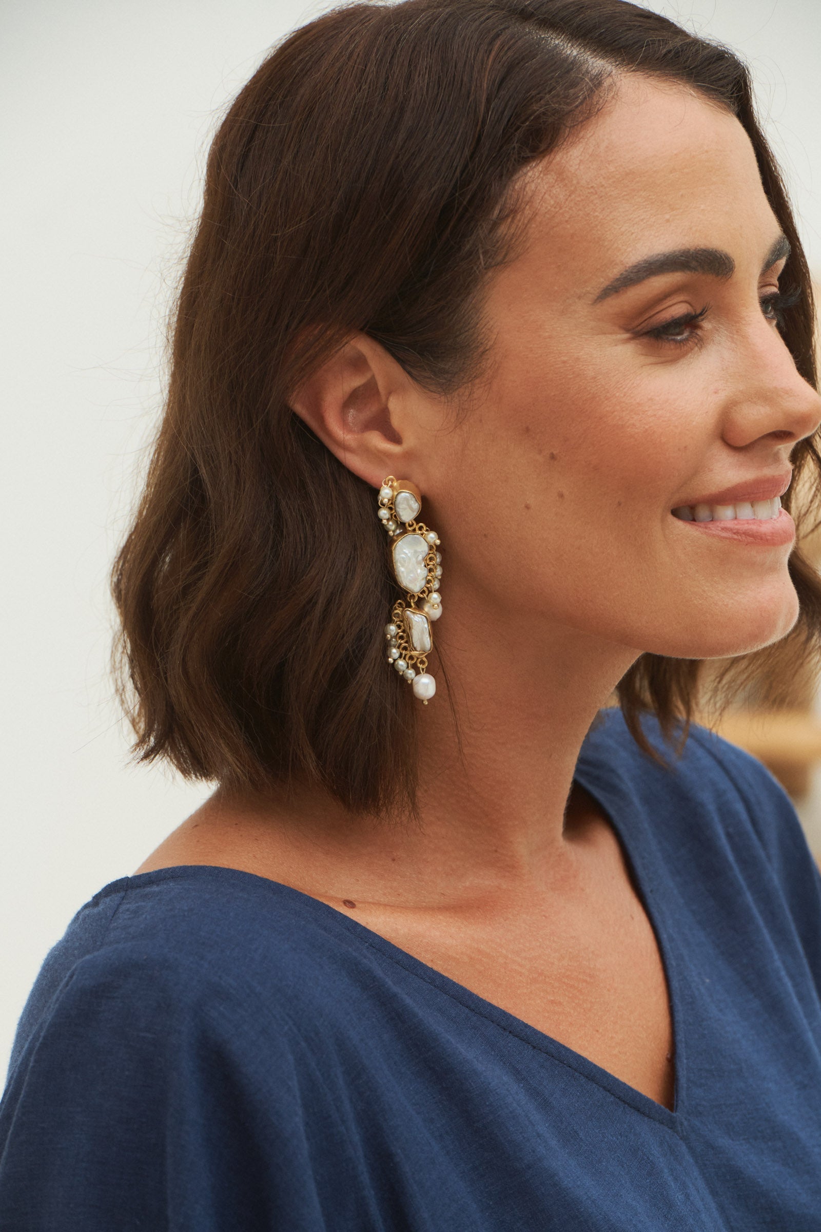 Awaken Earring - Pearl Drop - eb&ive Earring