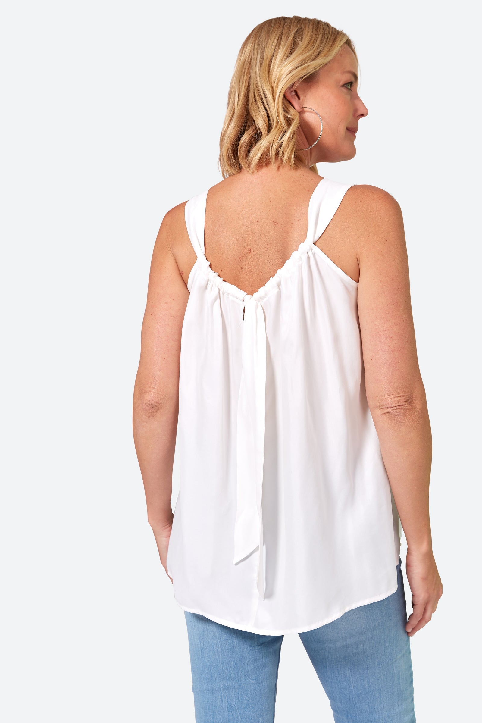 Elixir Tank - Blanc - eb&ive Clothing - Top Strappy Cupro