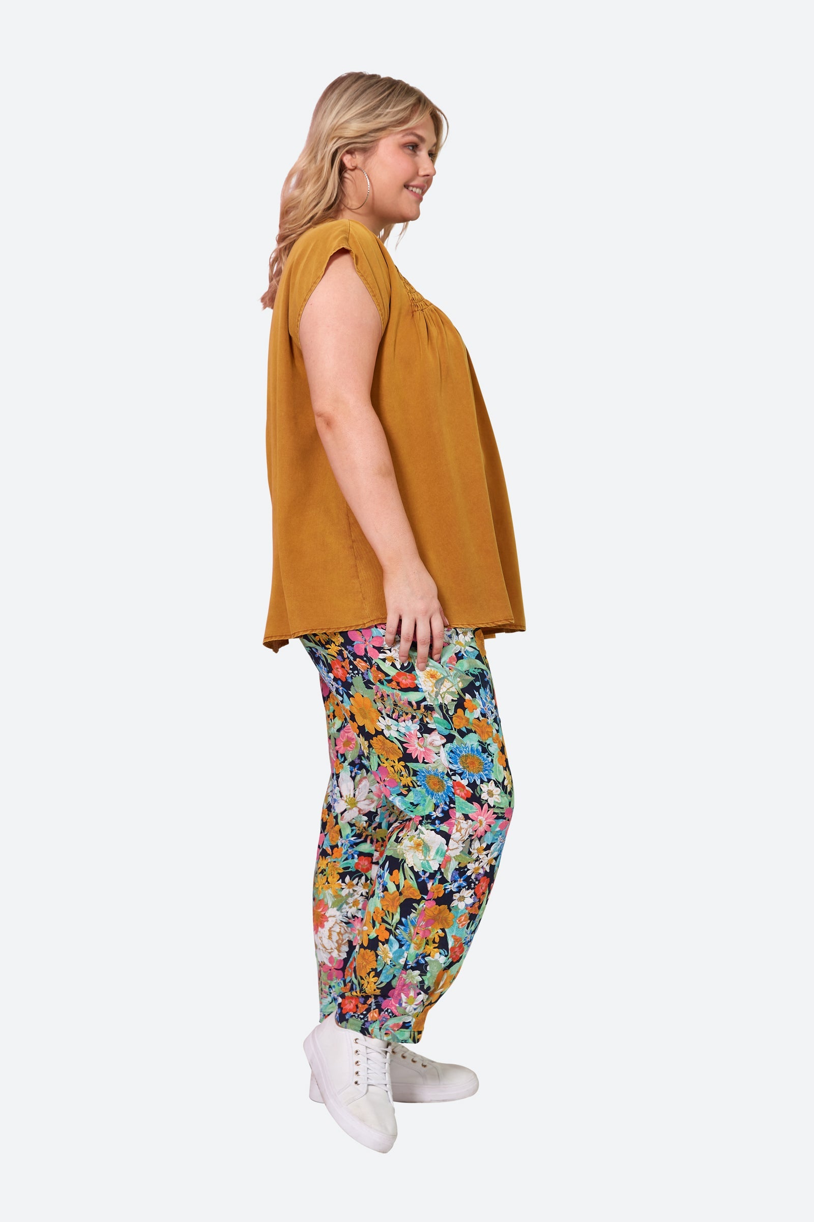 Elan Top - Honey - eb&ive Clothing - Top Sleeveless