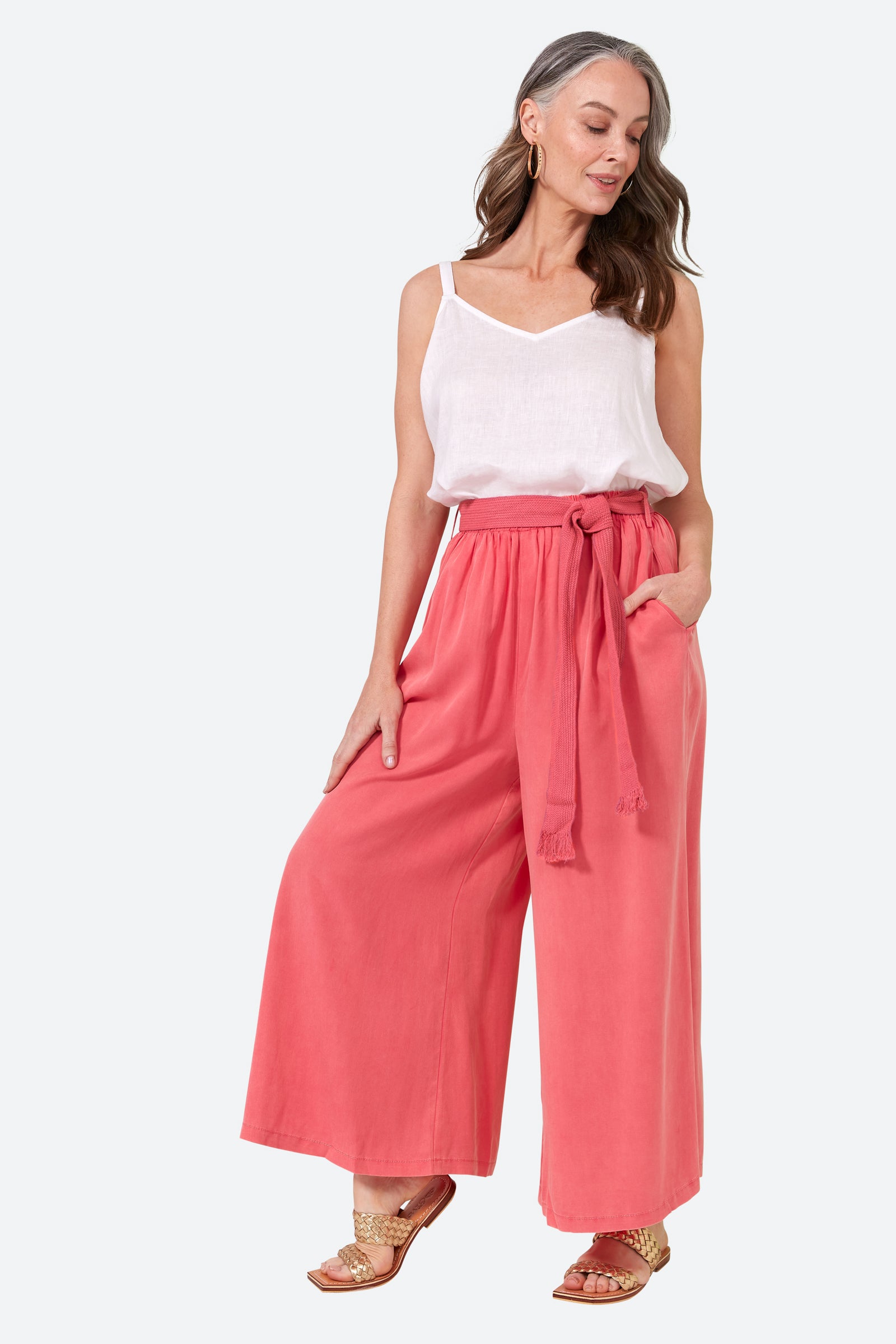 Elan Pant - Lychee - eb&ive Clothing - Pant Wide