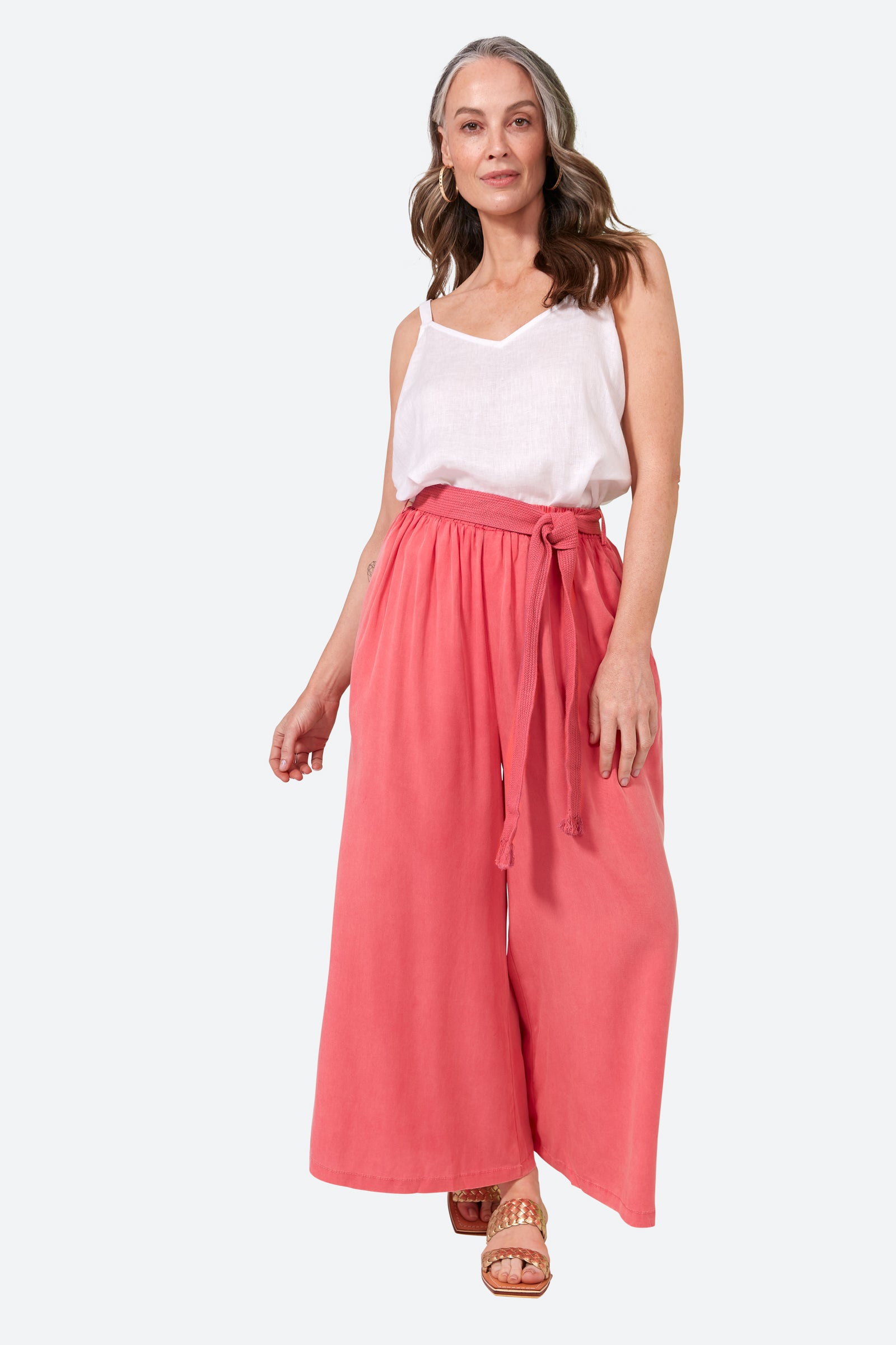 Elan Pant - Lychee - eb&ive Clothing - Pant Wide