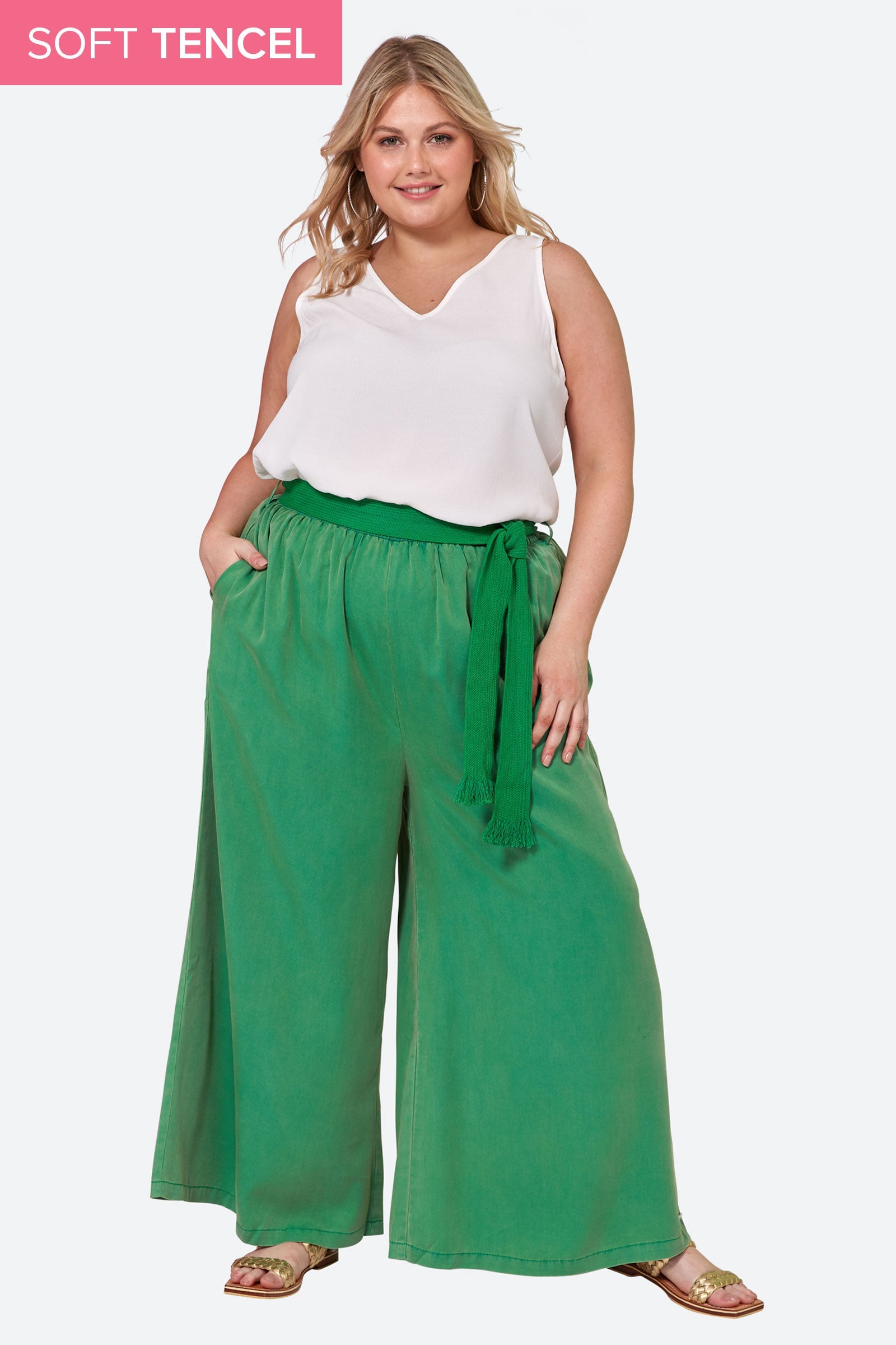 Elan Pant - Meadow - eb&ive Clothing - Pant Wide