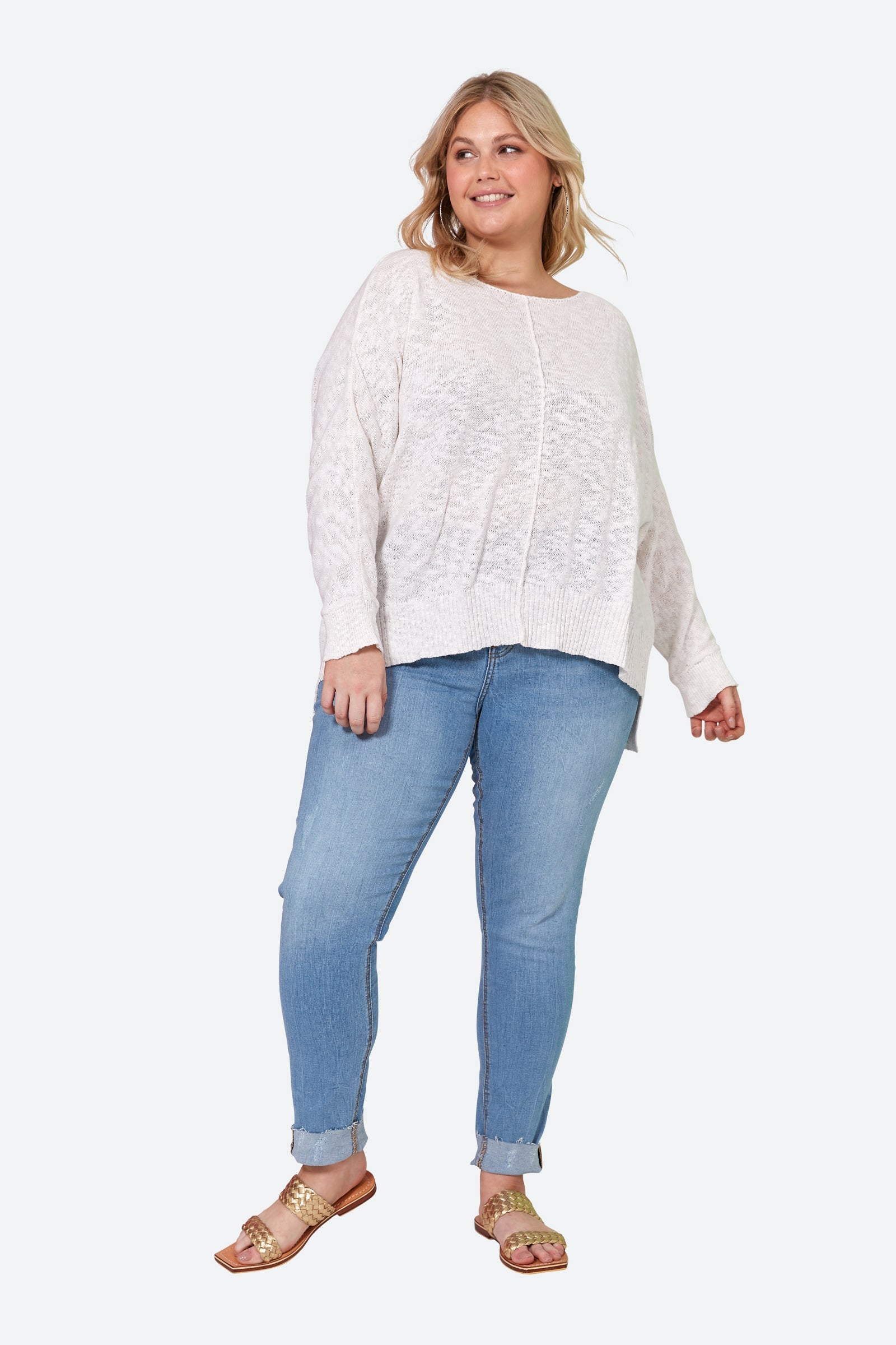 Jovial Jumper - Blanc - eb&ive Clothing - Knit Jumper