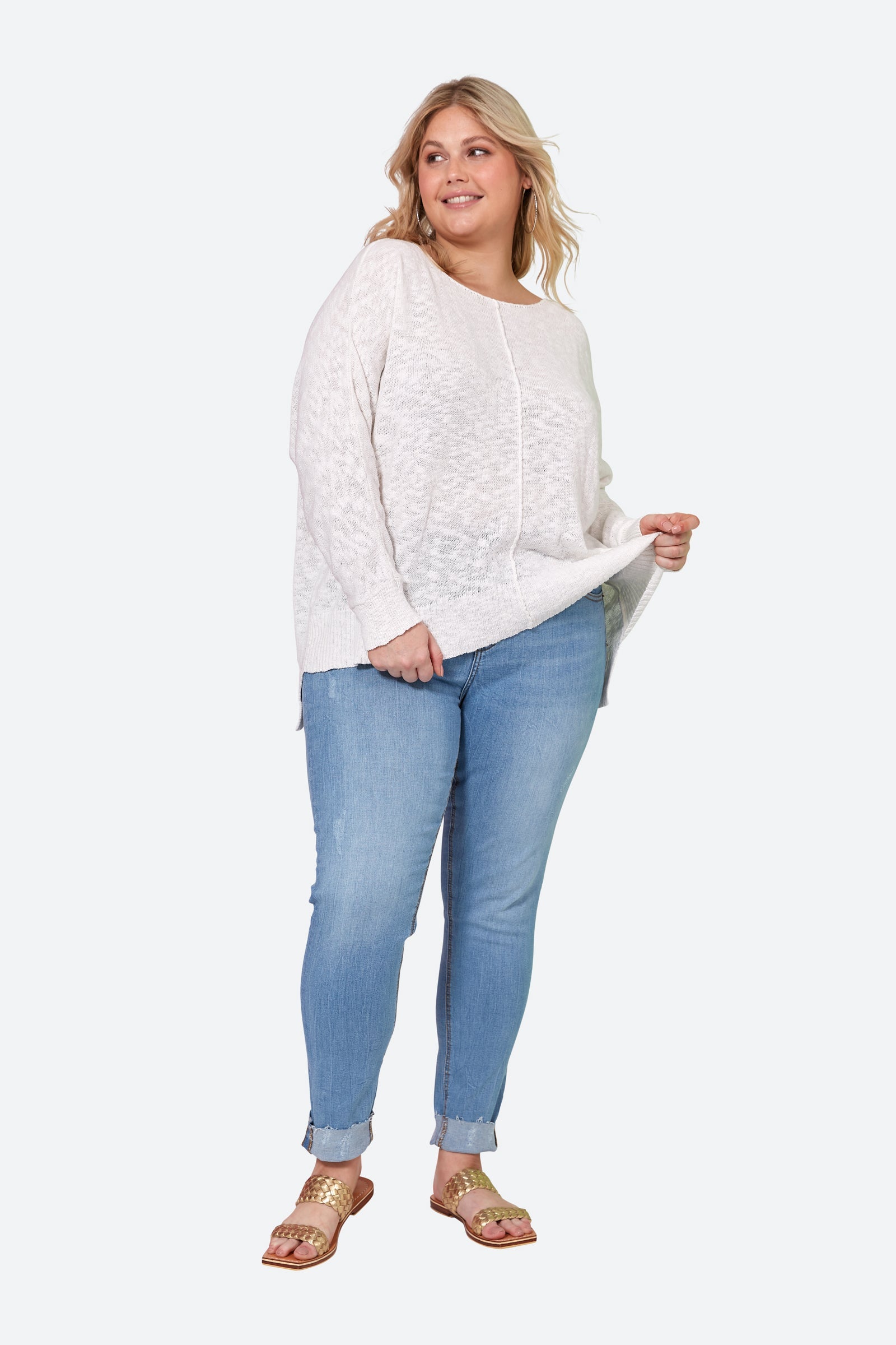 Jovial Jumper - Blanc - eb&ive Clothing - Knit Jumper