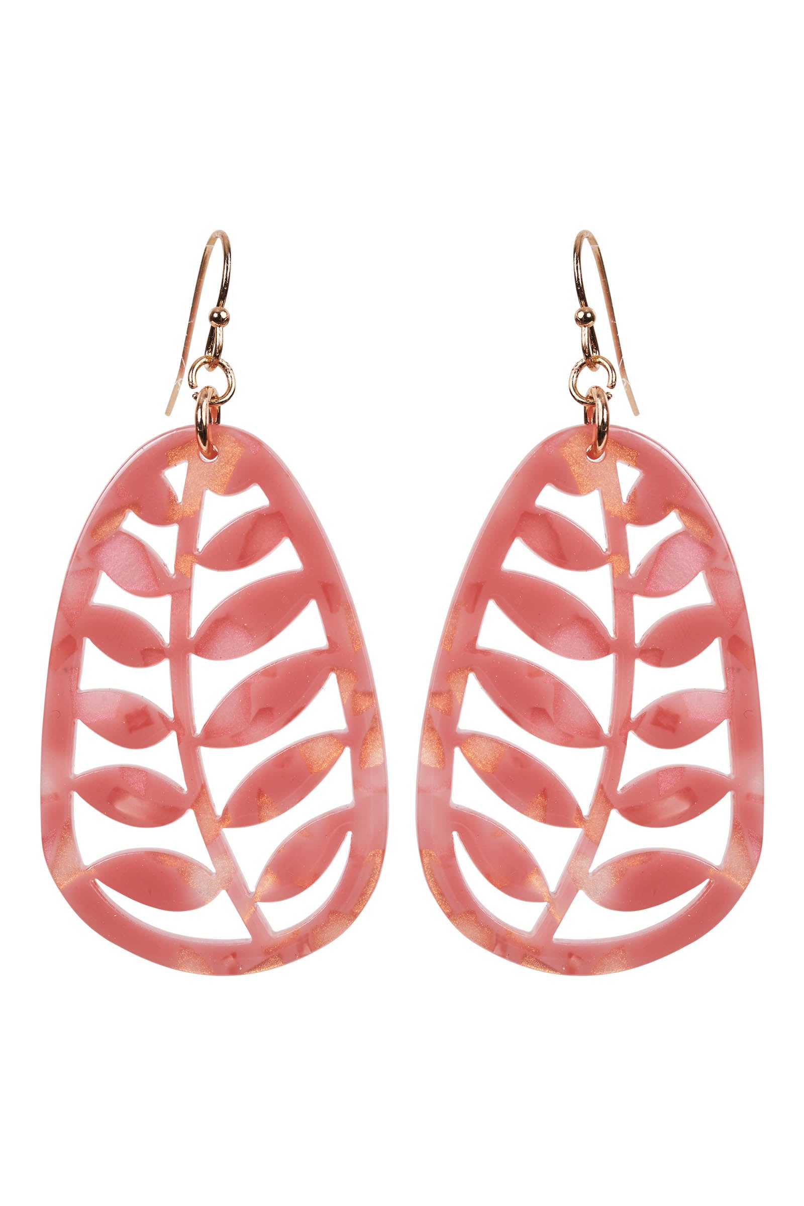 Elan Leaf Earring - Lychee - eb&ive Earring