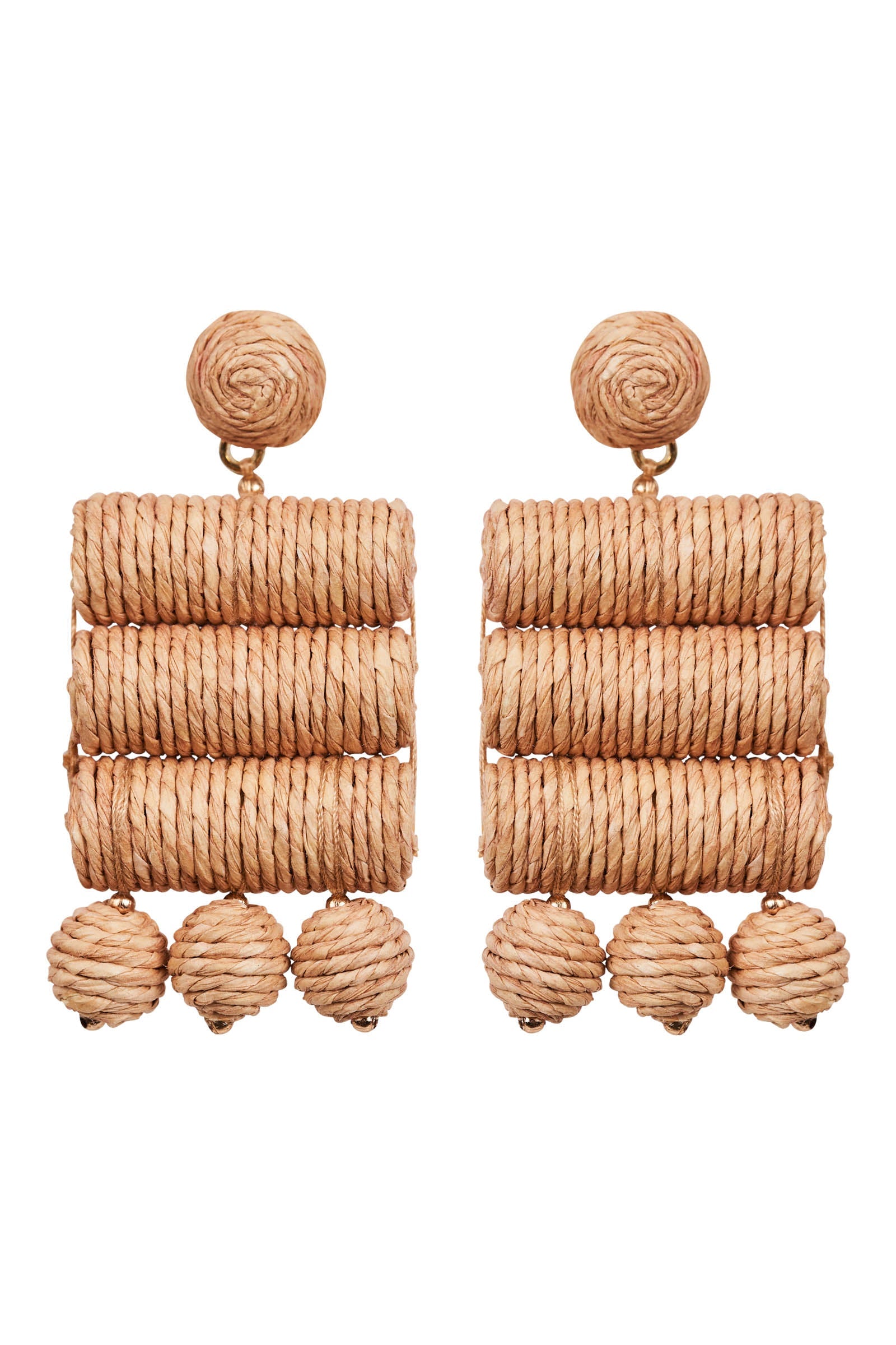 Jovial Raw Earring - Tan Block - eb&ive Earring