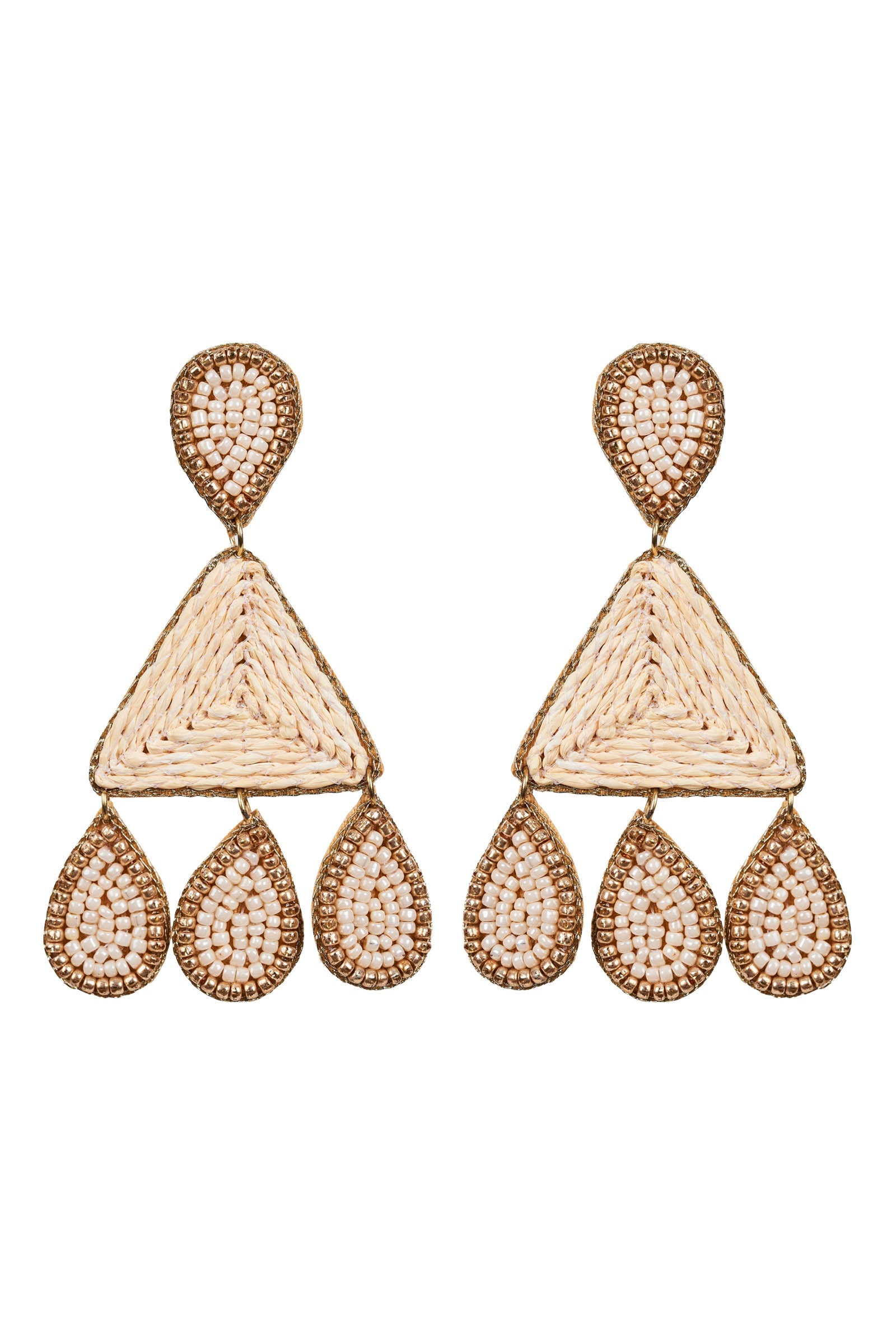 Jovial Raw Earring - Tan Drop - eb&ive Earring