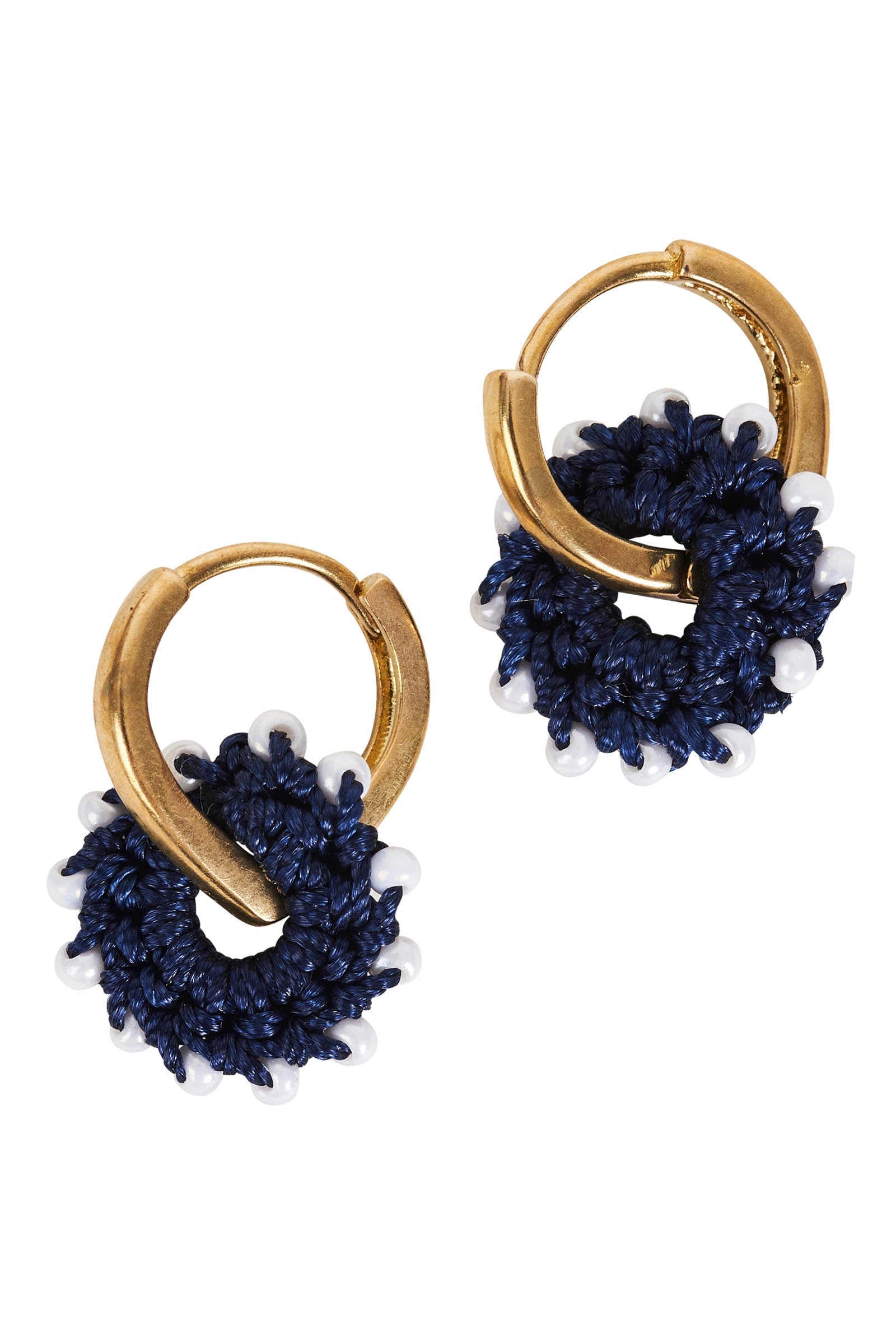 Ethos Earring - White/Navy - eb&ive Earring