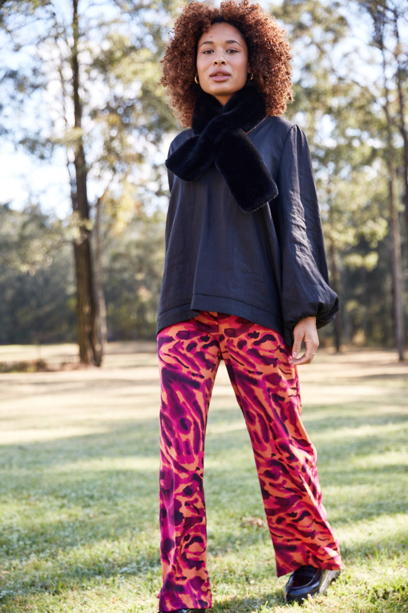 Mayan Pant - Magenta - eb&ive Clothing - Pant Wide