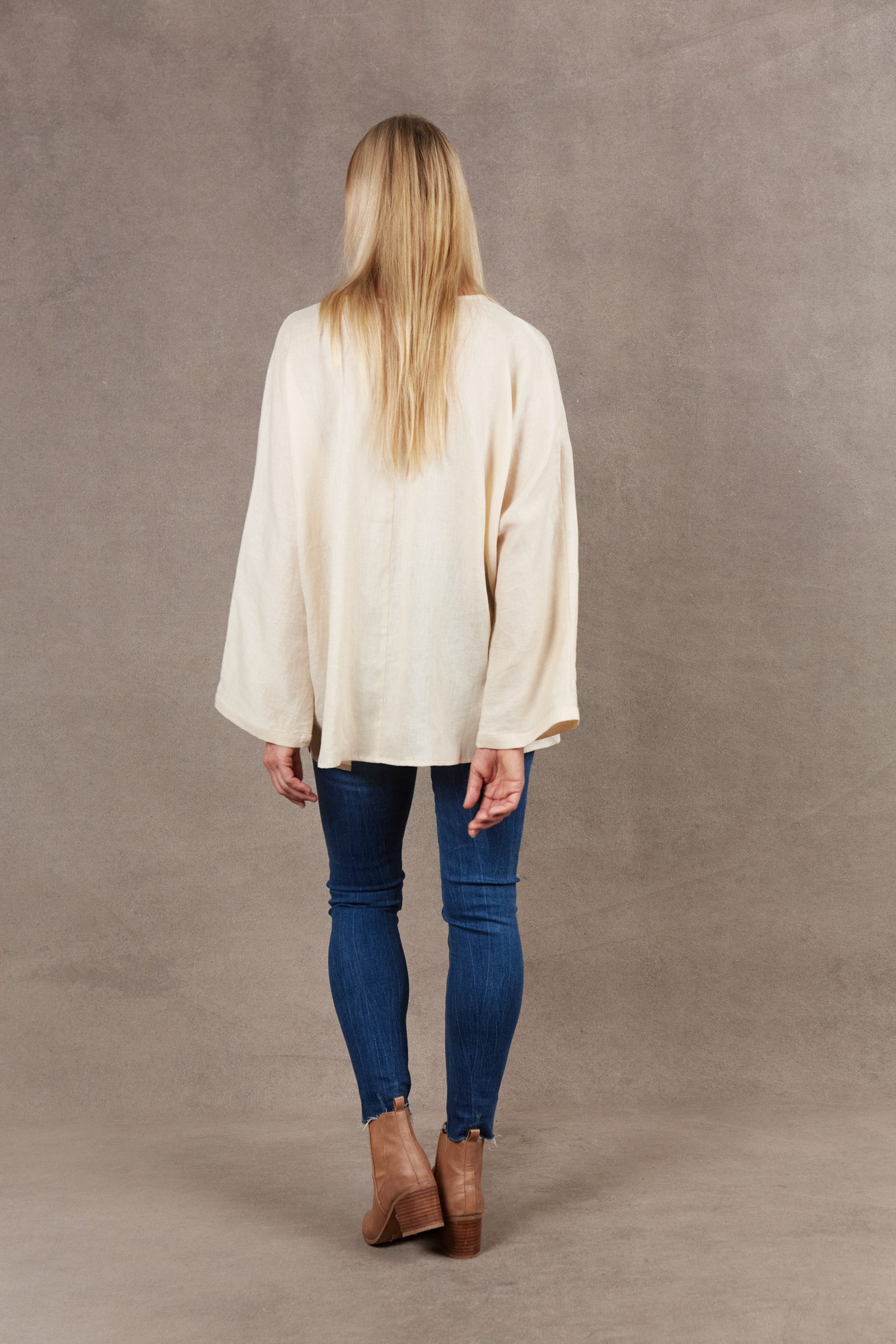 Nama Relax Top - Vanilla - eb&ive Clothing - Top L/S Linen One Size