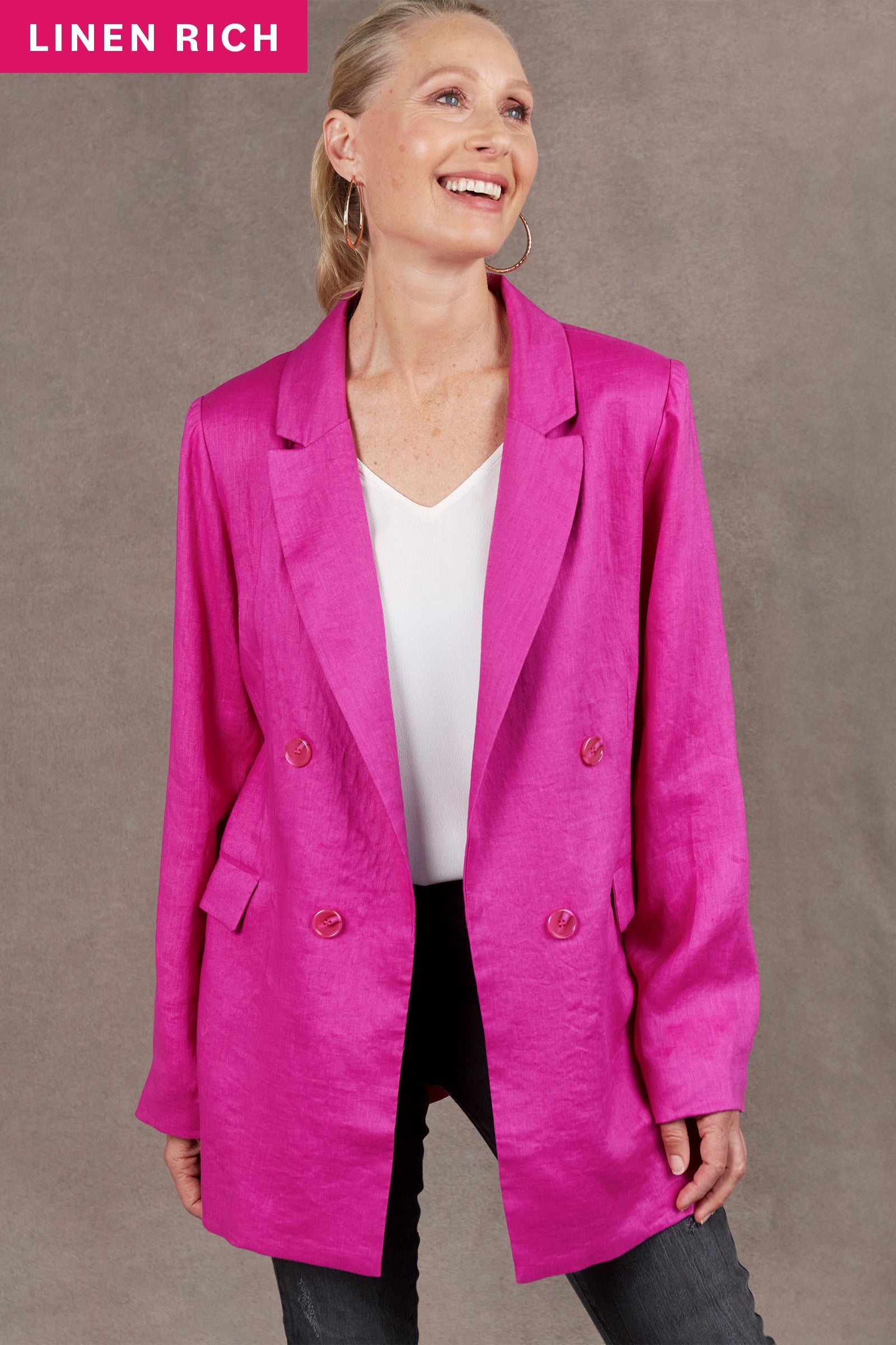 Nama Blazer - Magenta - eb&ive Clothing - Jacket Blazer