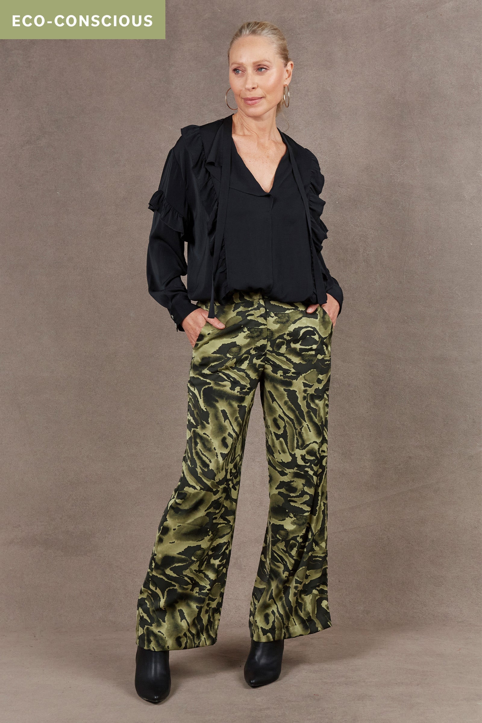 Mayan Pant - Fern - eb&ive Clothing - Pant Wide