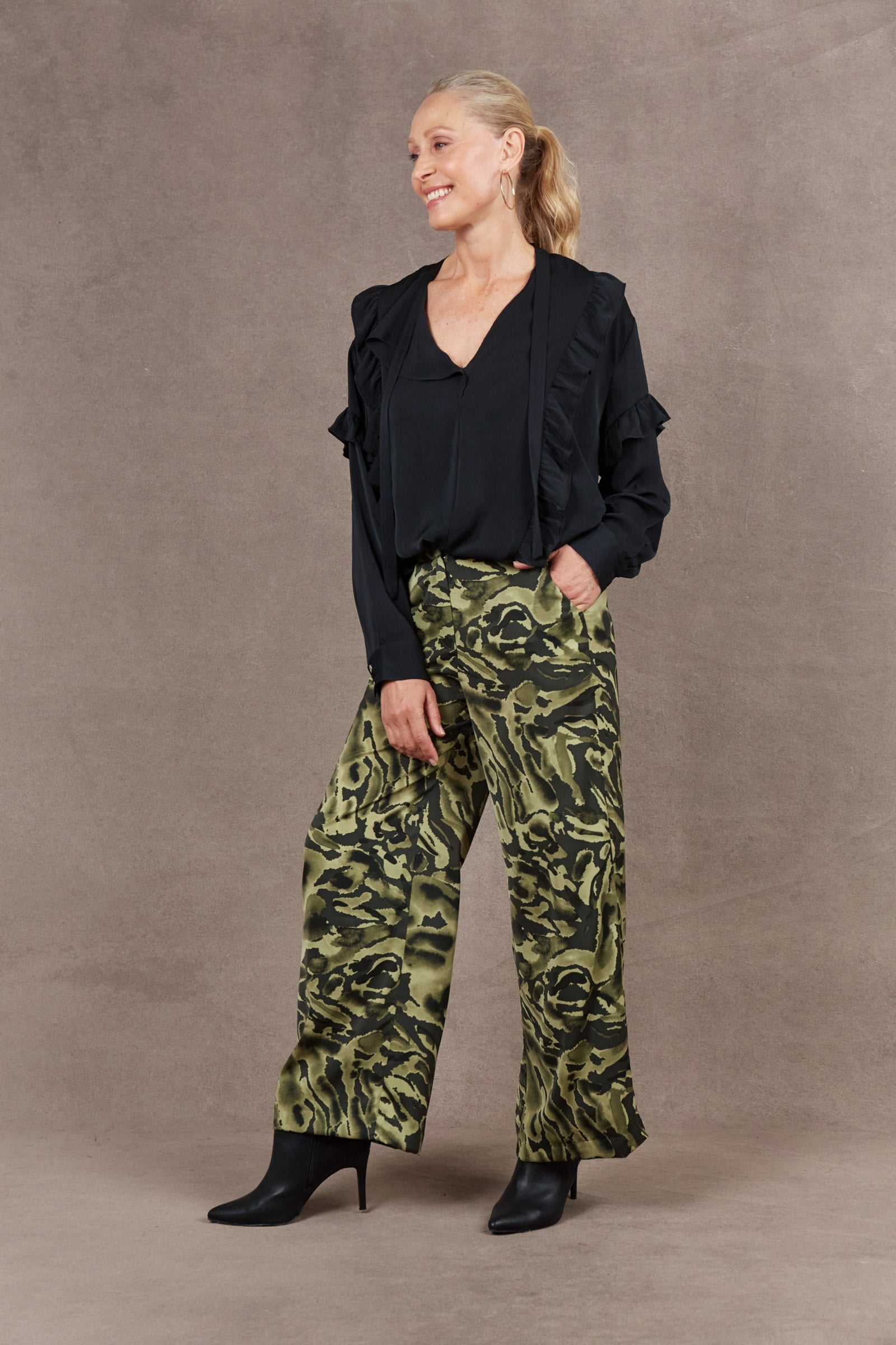 Mayan Pant - Fern - eb&ive Clothing - Pant Wide