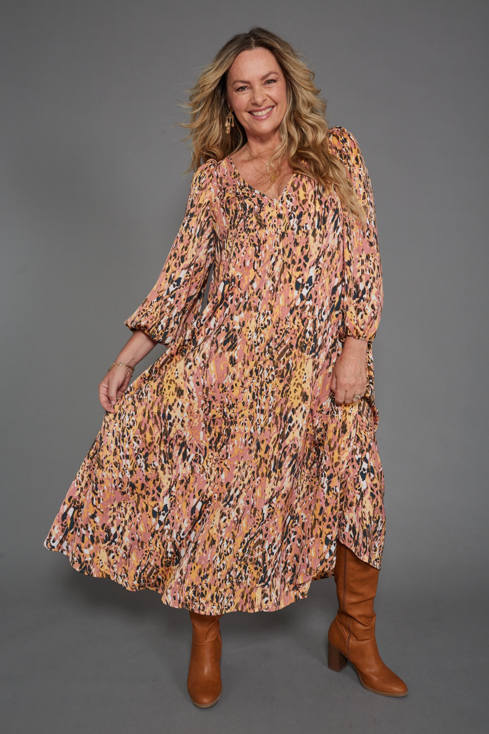 Mayan Maxi - Ochre - eb&ive Clothing - Dress Maxi One Size