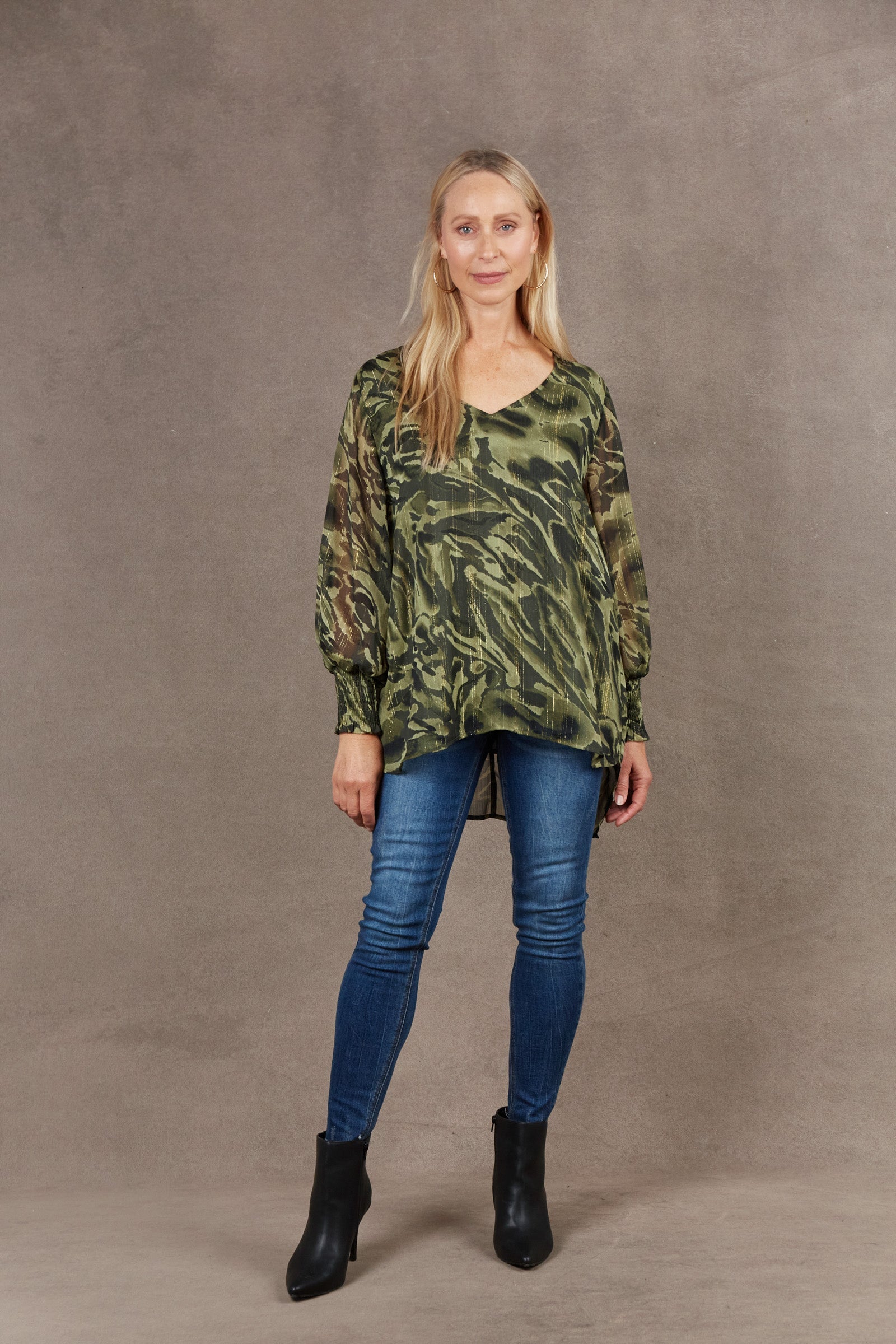 Bantu Top - Fern - eb&ive Clothing - Top L/S