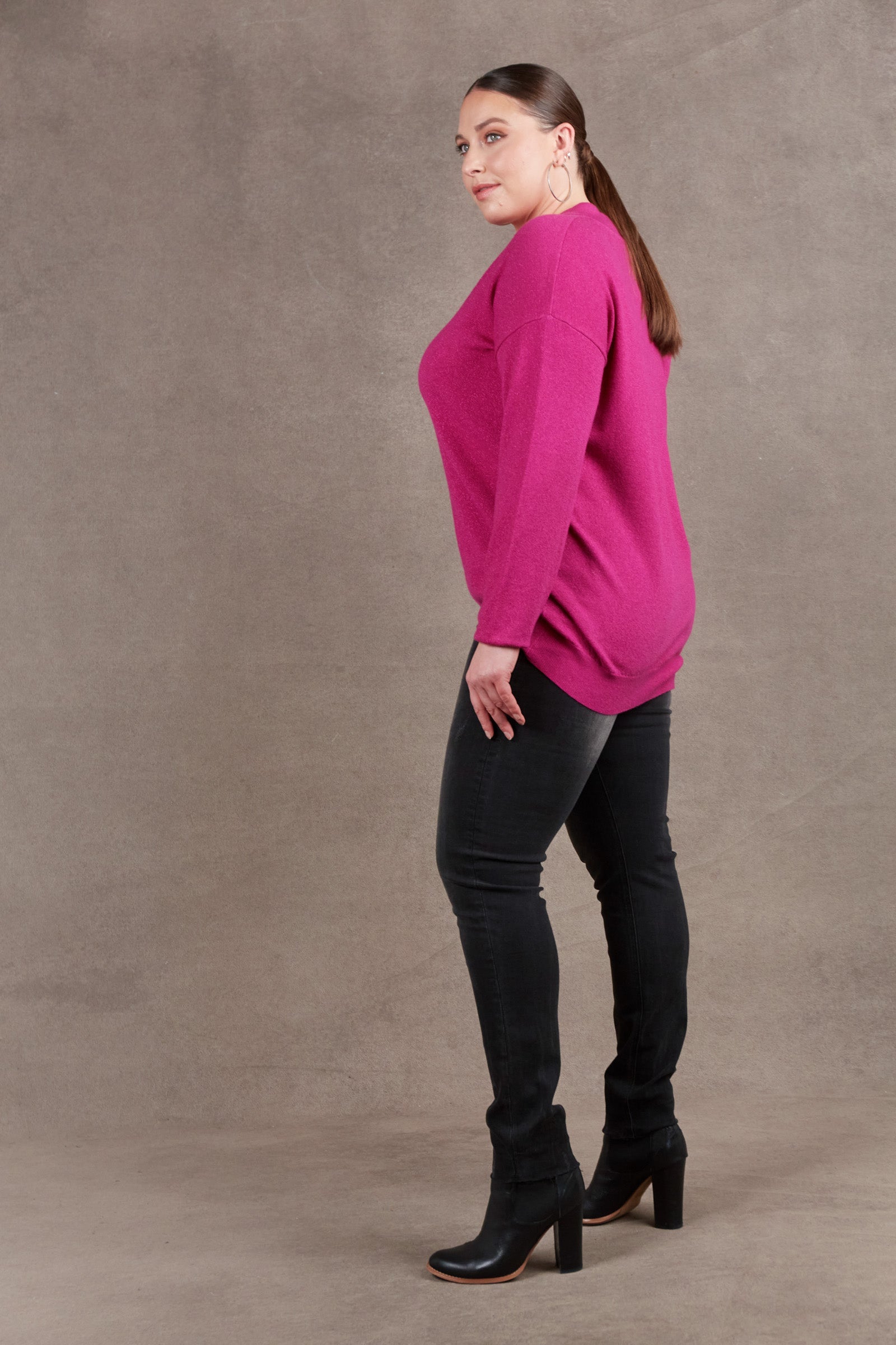 Irula Knit - Magenta - eb&ive Clothing - Knit Jumper