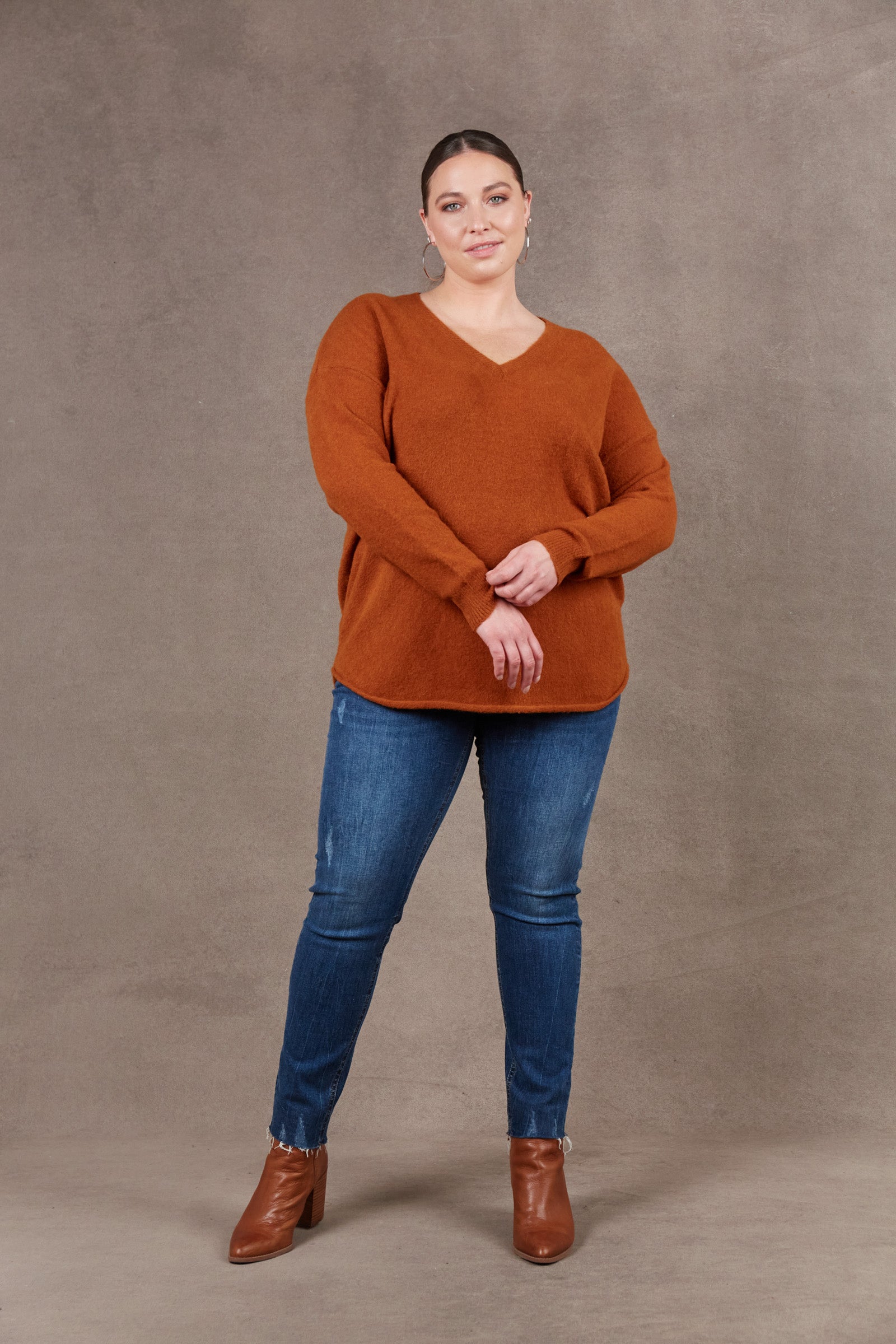 Paarl Knit - Ochre - eb&ive Clothing - Knit Jumper