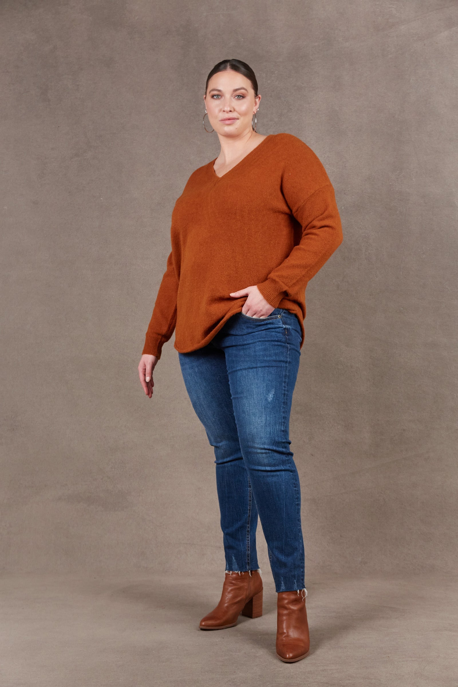 Paarl Knit - Ochre - eb&ive Clothing - Knit Jumper