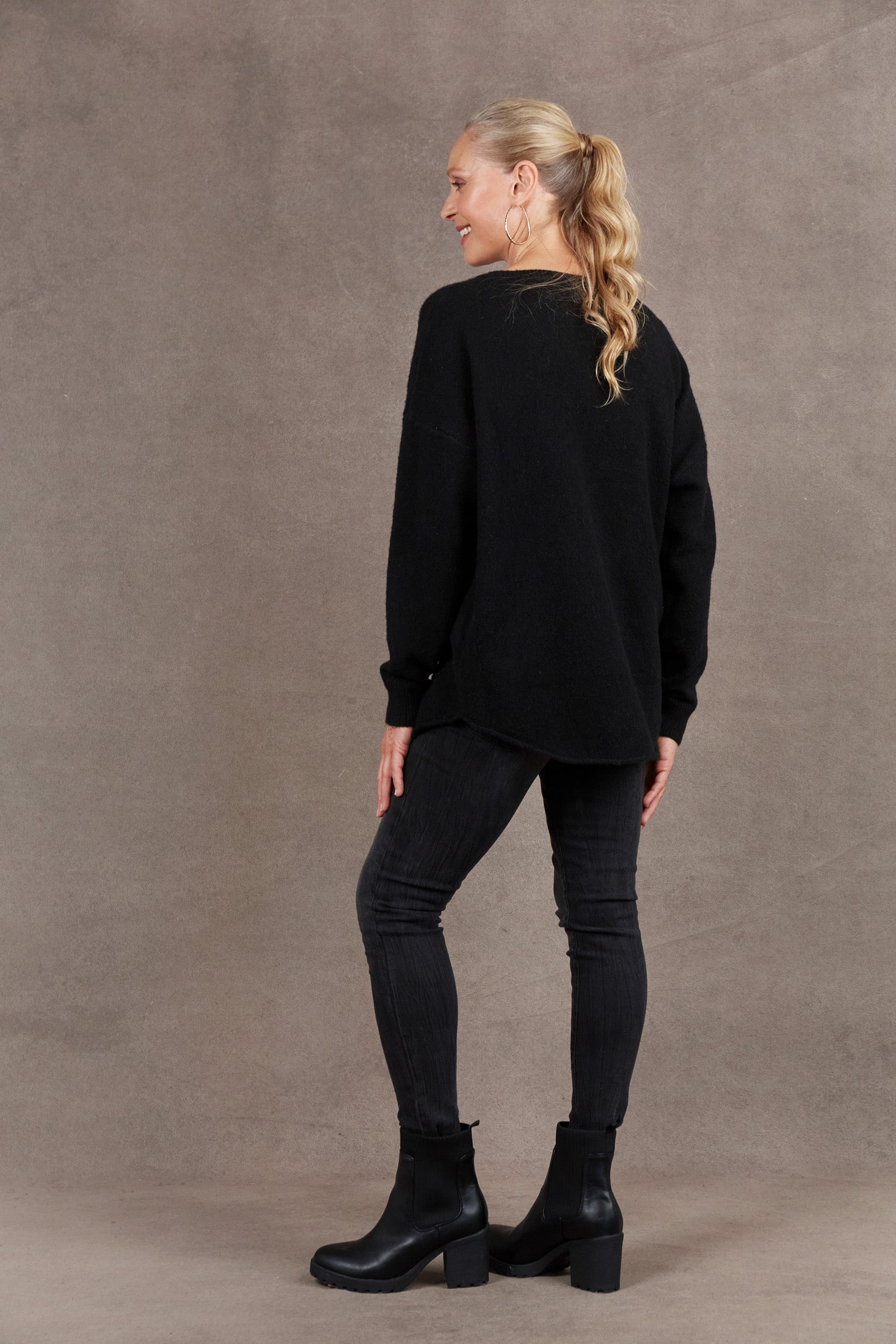 Paarl Knit - Ebony - eb&ive Clothing - Knit Jumper