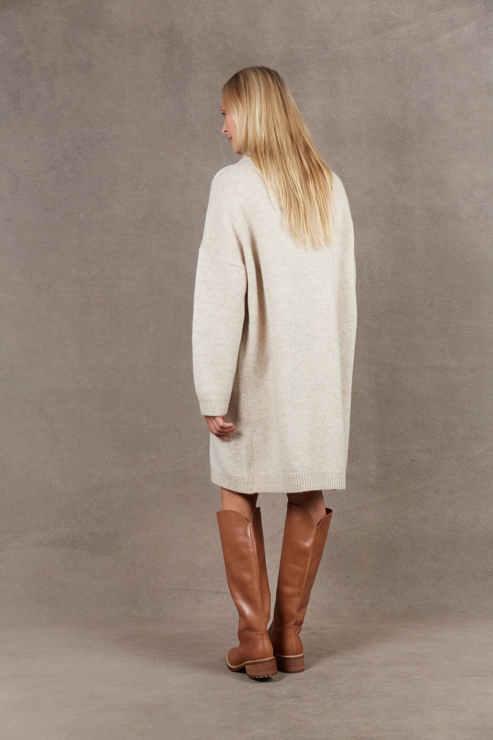 Paarl Top/Dress - Oat - eb&ive Clothing - Knit Jumper One Size