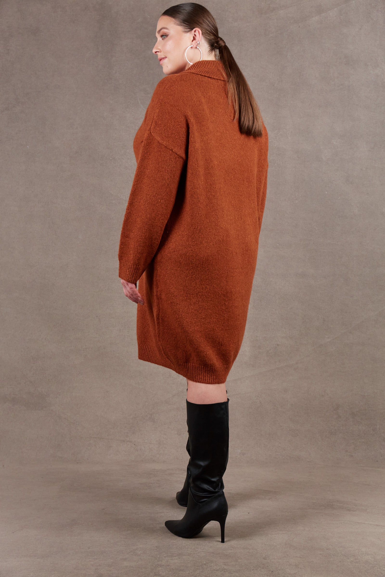 Paarl Top/Dress - Ochre - eb&ive Clothing - Knit Jumper One Size