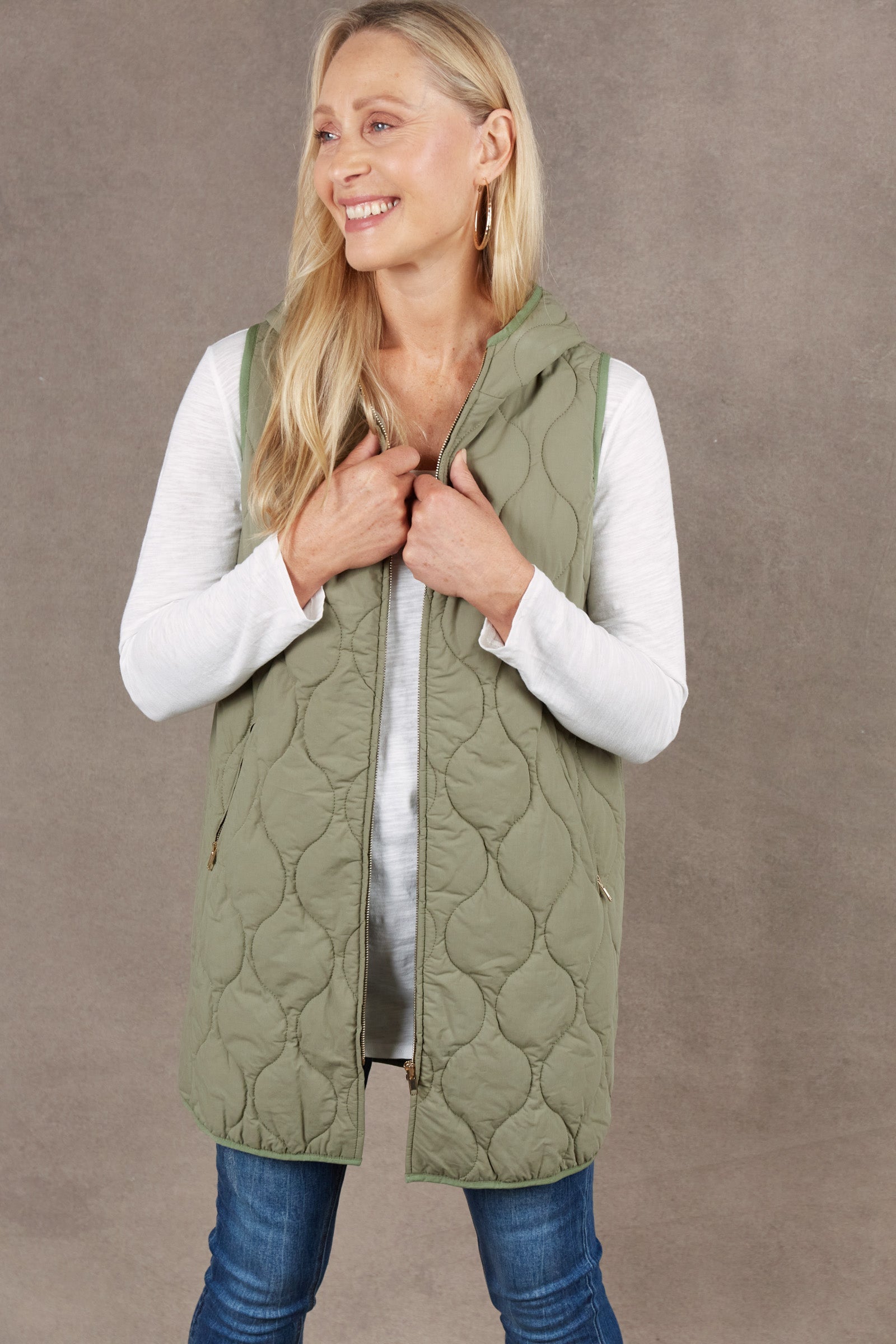 Ribe Vest - Sage - eb&ive Clothing - Vest