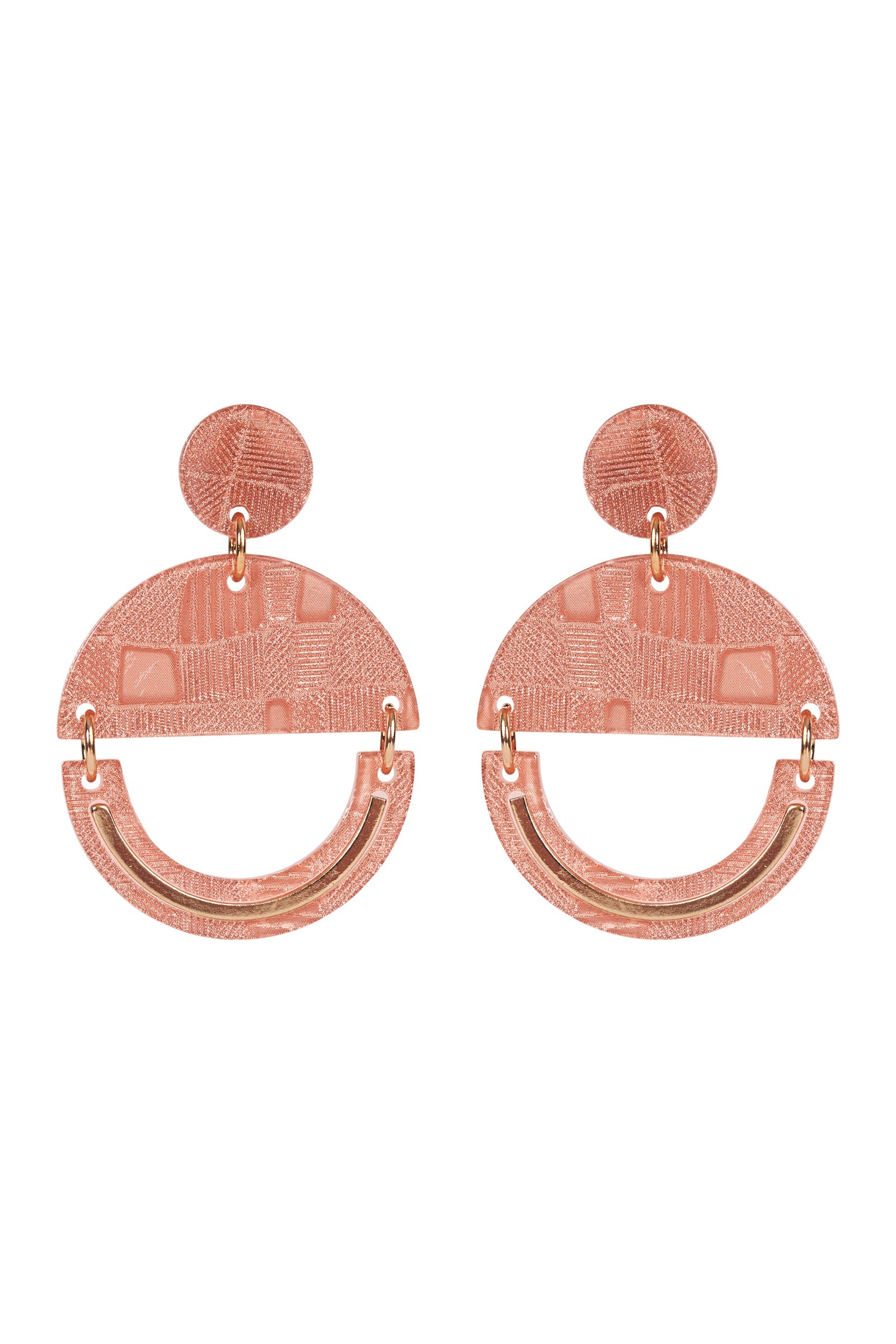 Bantu Dome Earring - Amber - eb&ive Earring