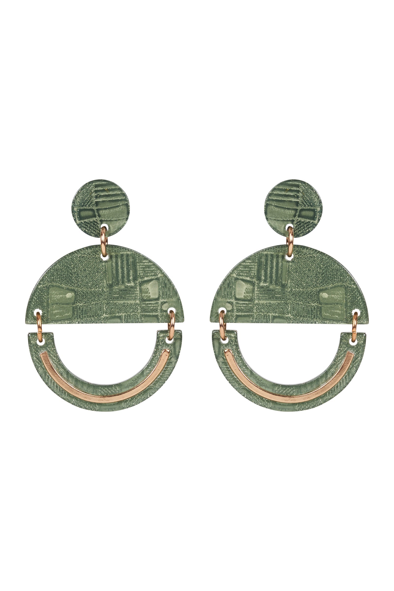 Bantu Dome Earring - Thyme - eb&ive Earring