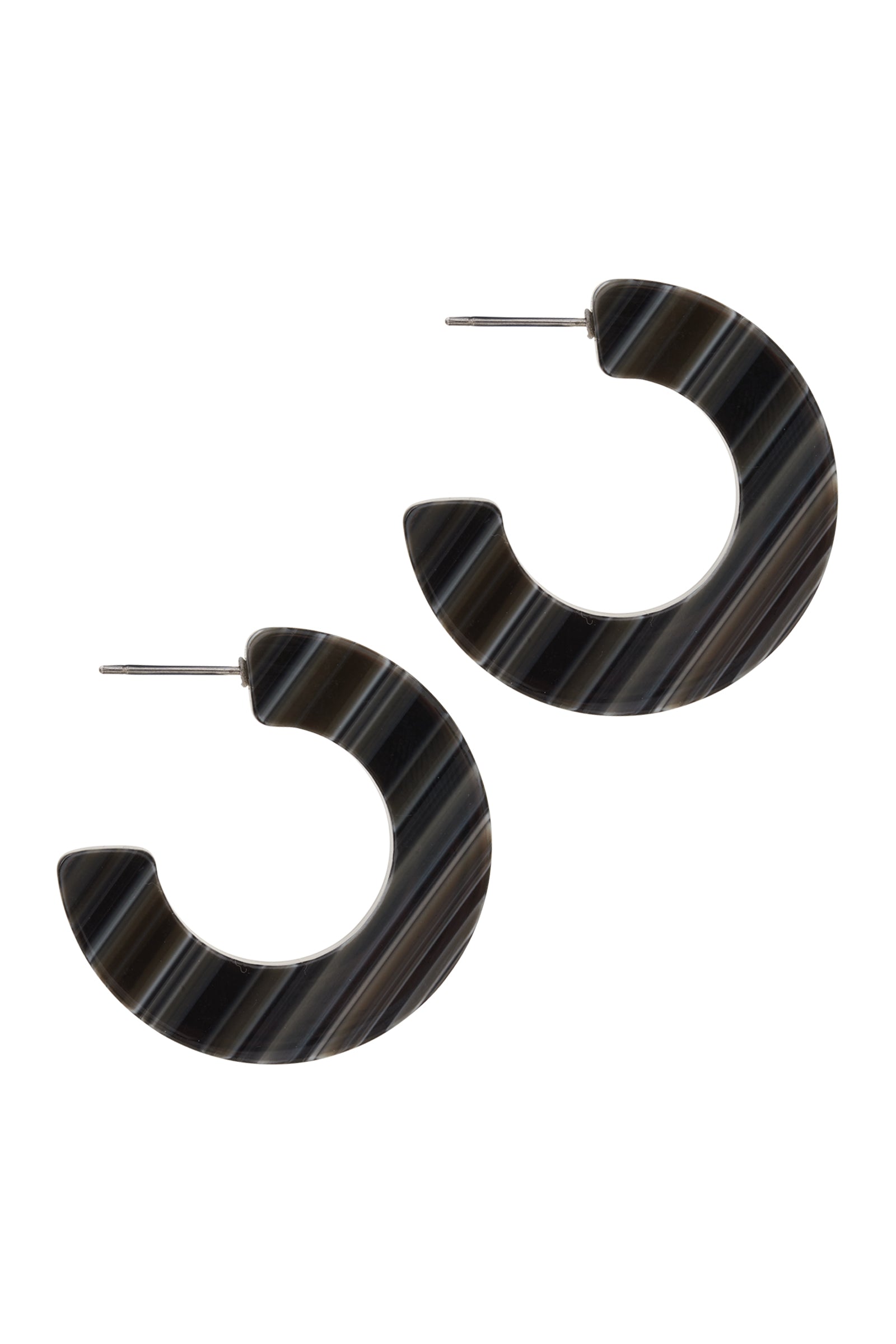 Alawa Hoop Earring - Smoke - eb&ive Earring