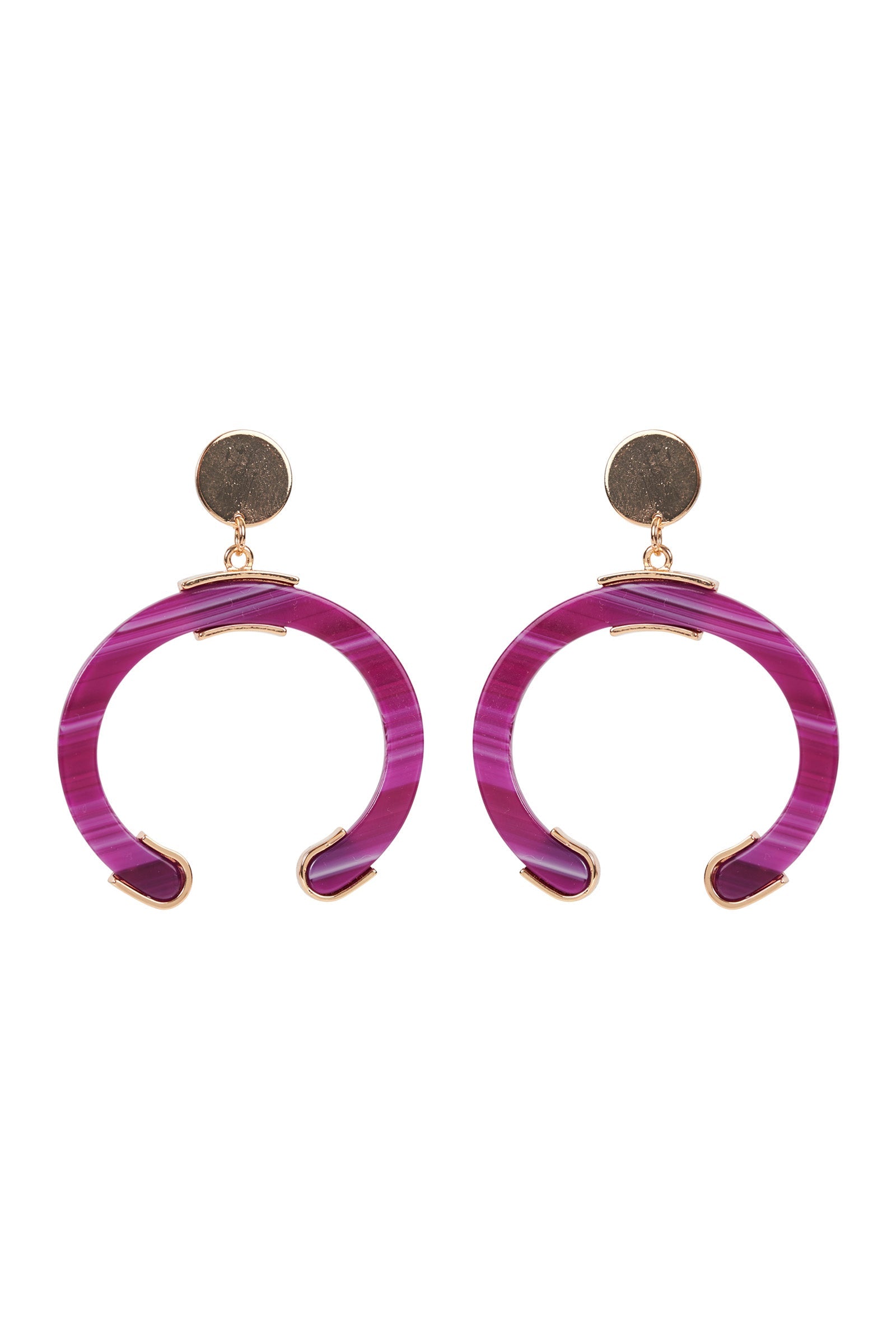 Alawa Earring - Magenta - eb&ive Earring