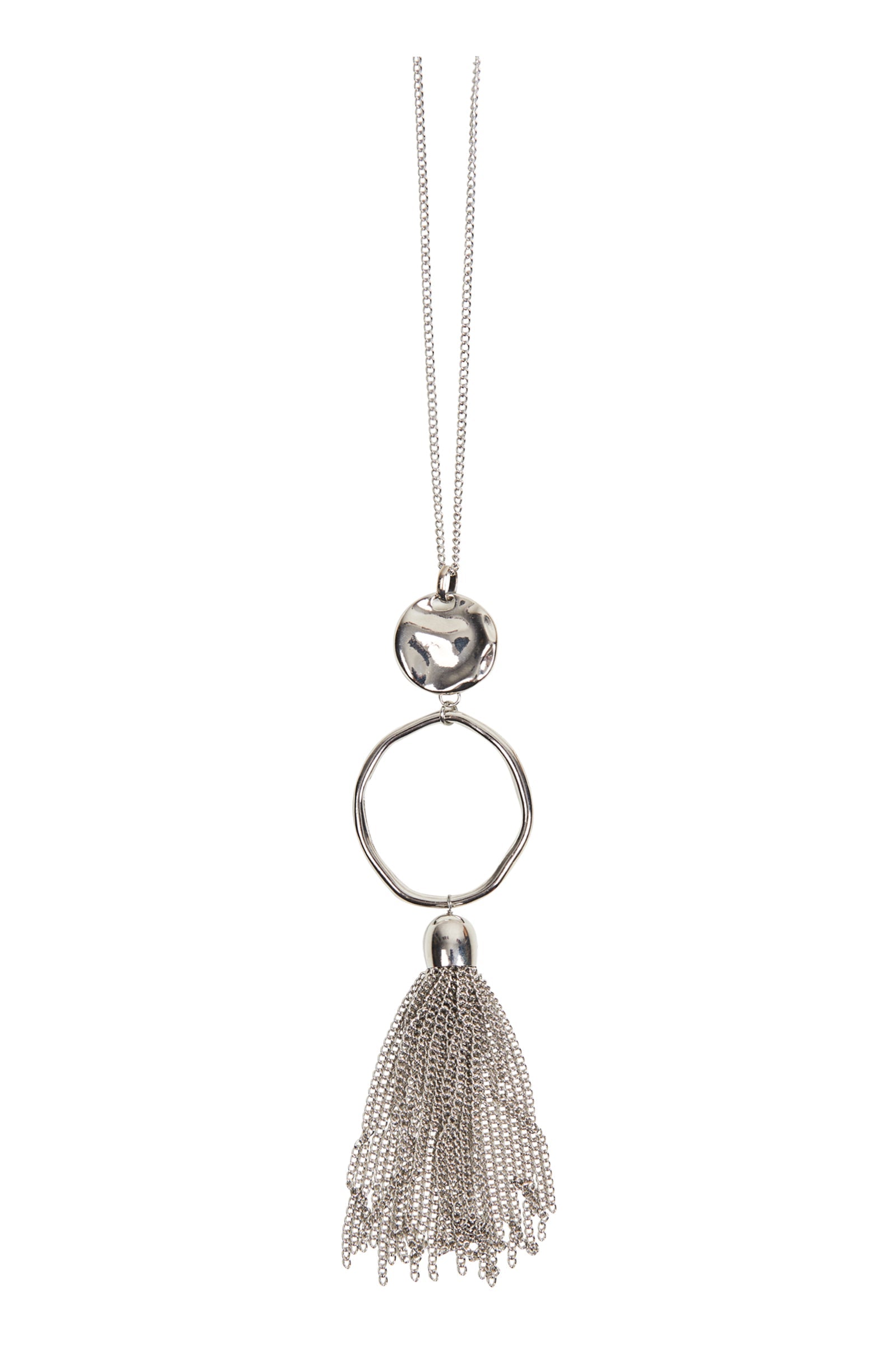 Meta Drop Necklace - Silver - eb&ive Necklace