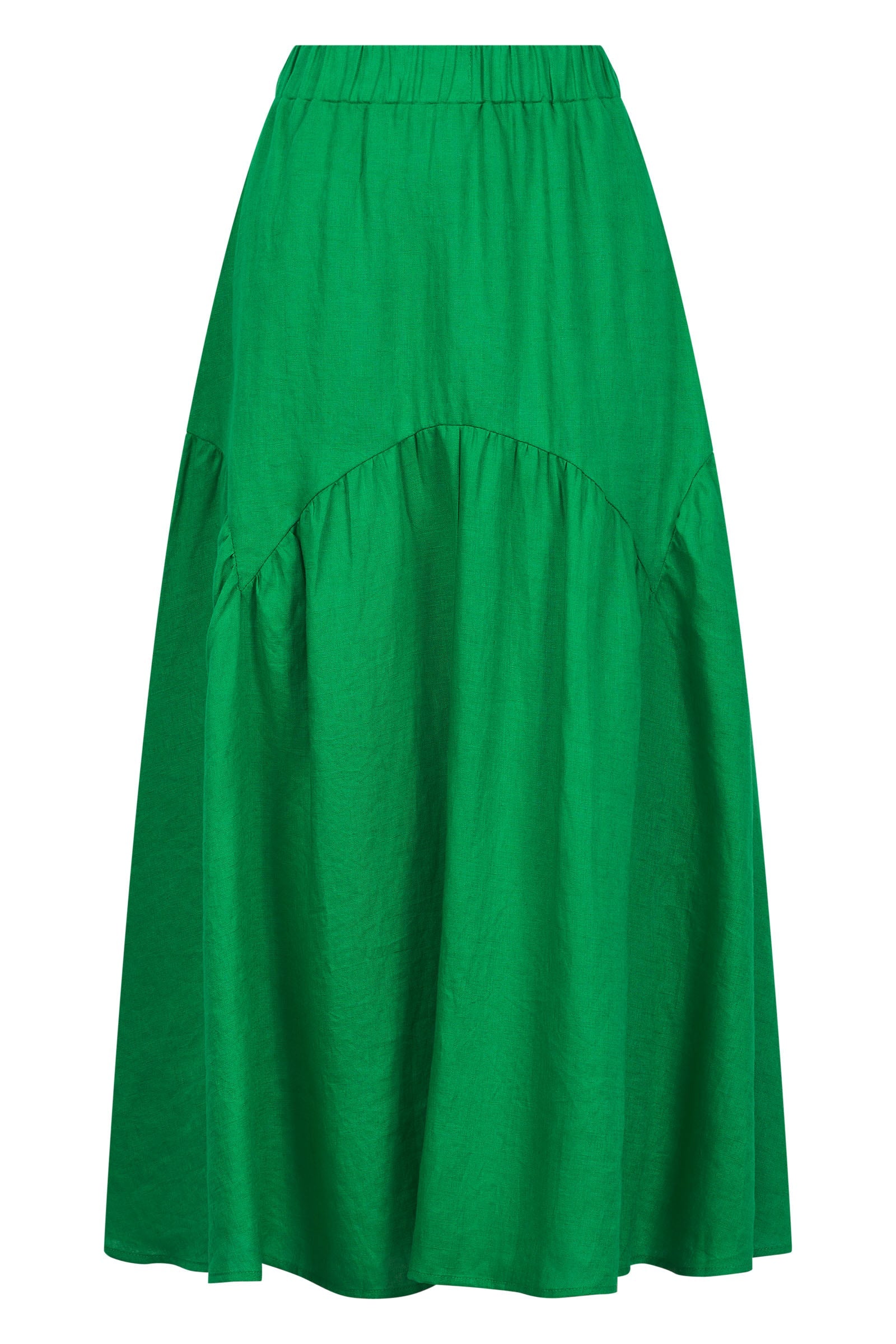 Halcyon Skirt - Emerald - eb&ive Clothing - Skirt Mid Linen