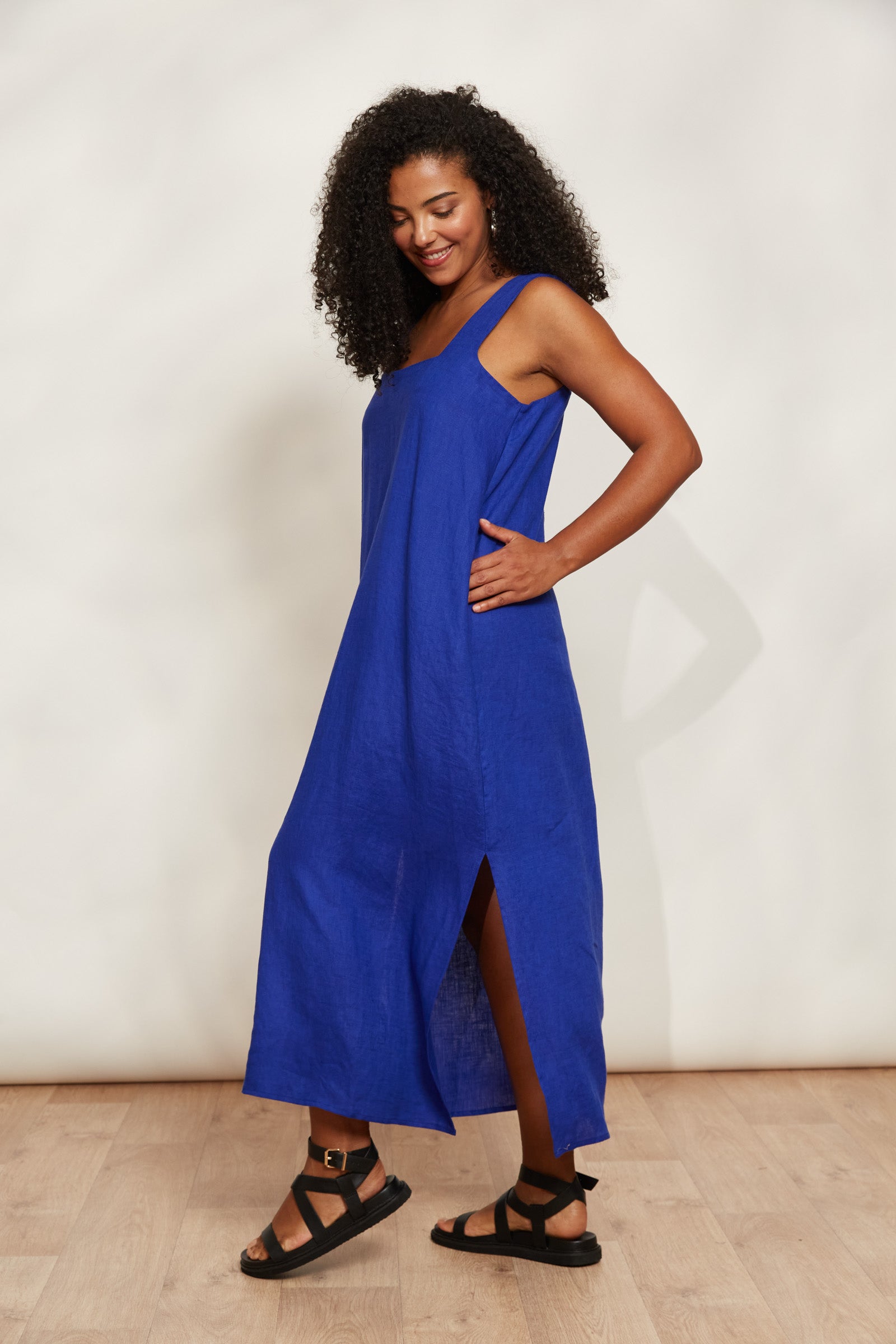 Halcyon Tank Dress - Cobalt