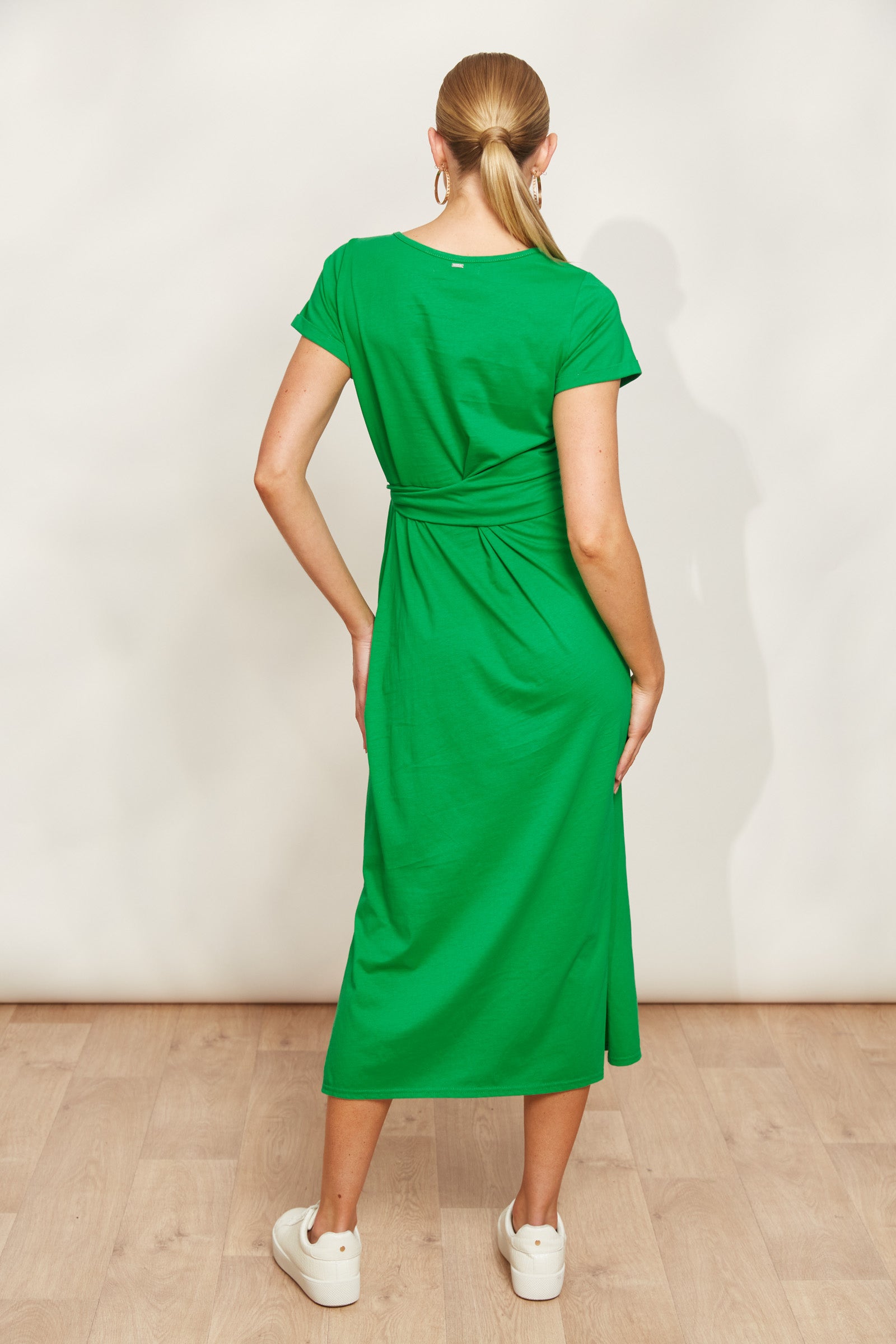 Verano Tie Dress - Emerald