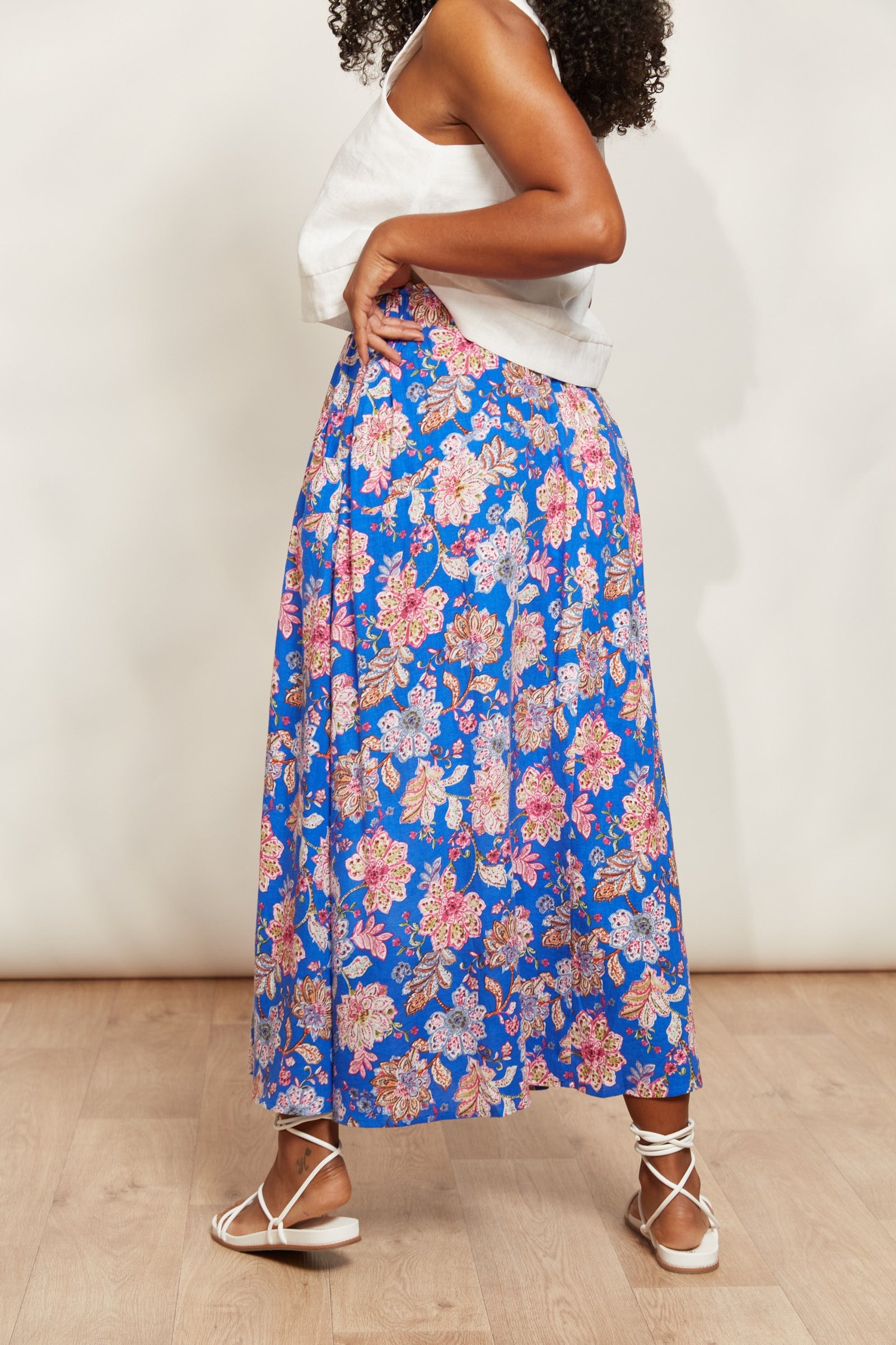 Seraphic Skirt - Palme - eb&ive Clothing - Skirt Mid Linen