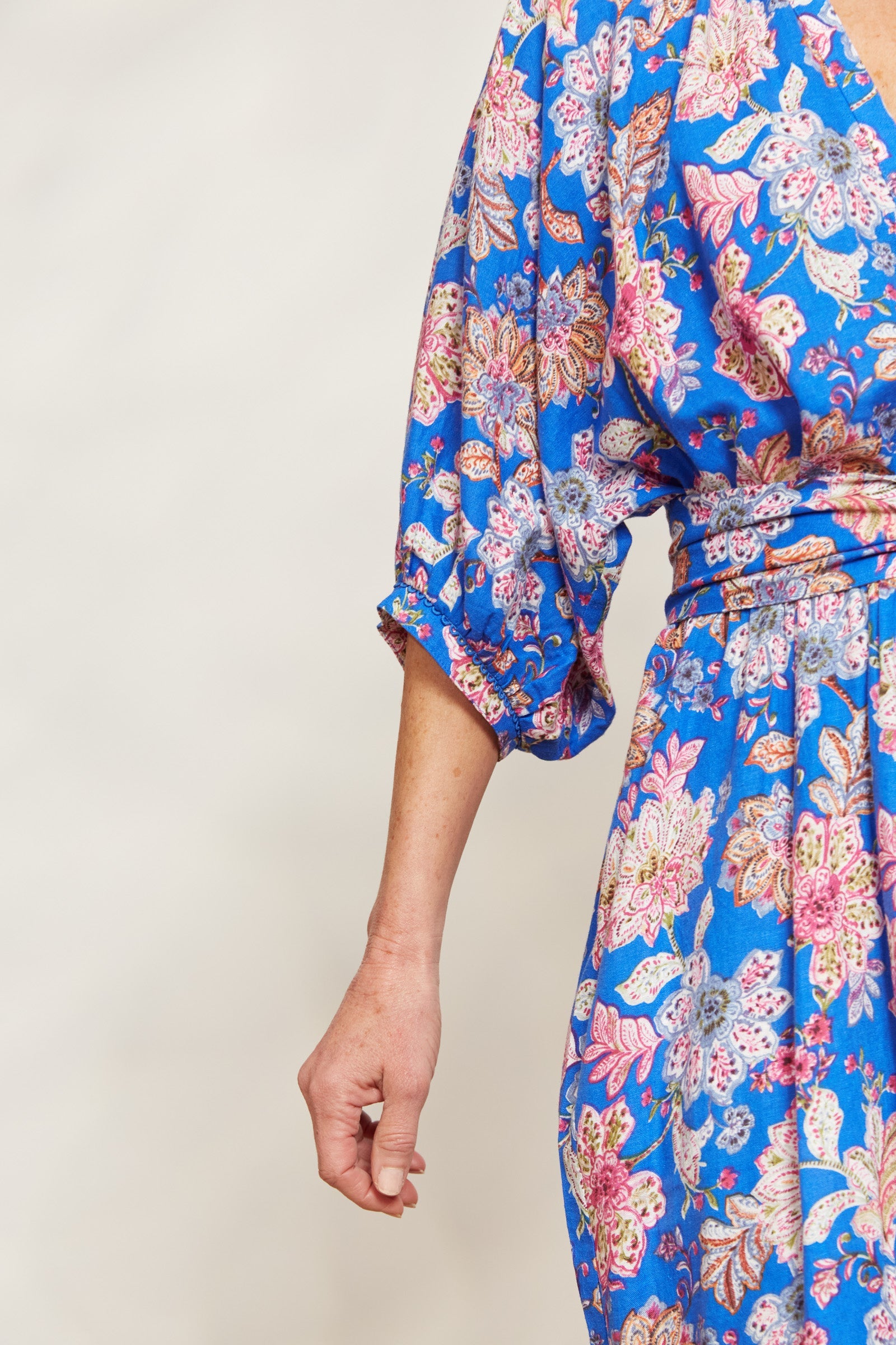 Seraphic Tie Dress - Palme - eb&ive Clothing - Dress Mid Linen
