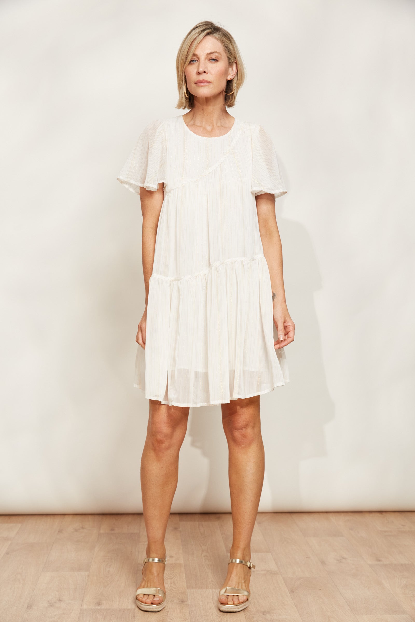 Sereno Midi Dress - Pearl