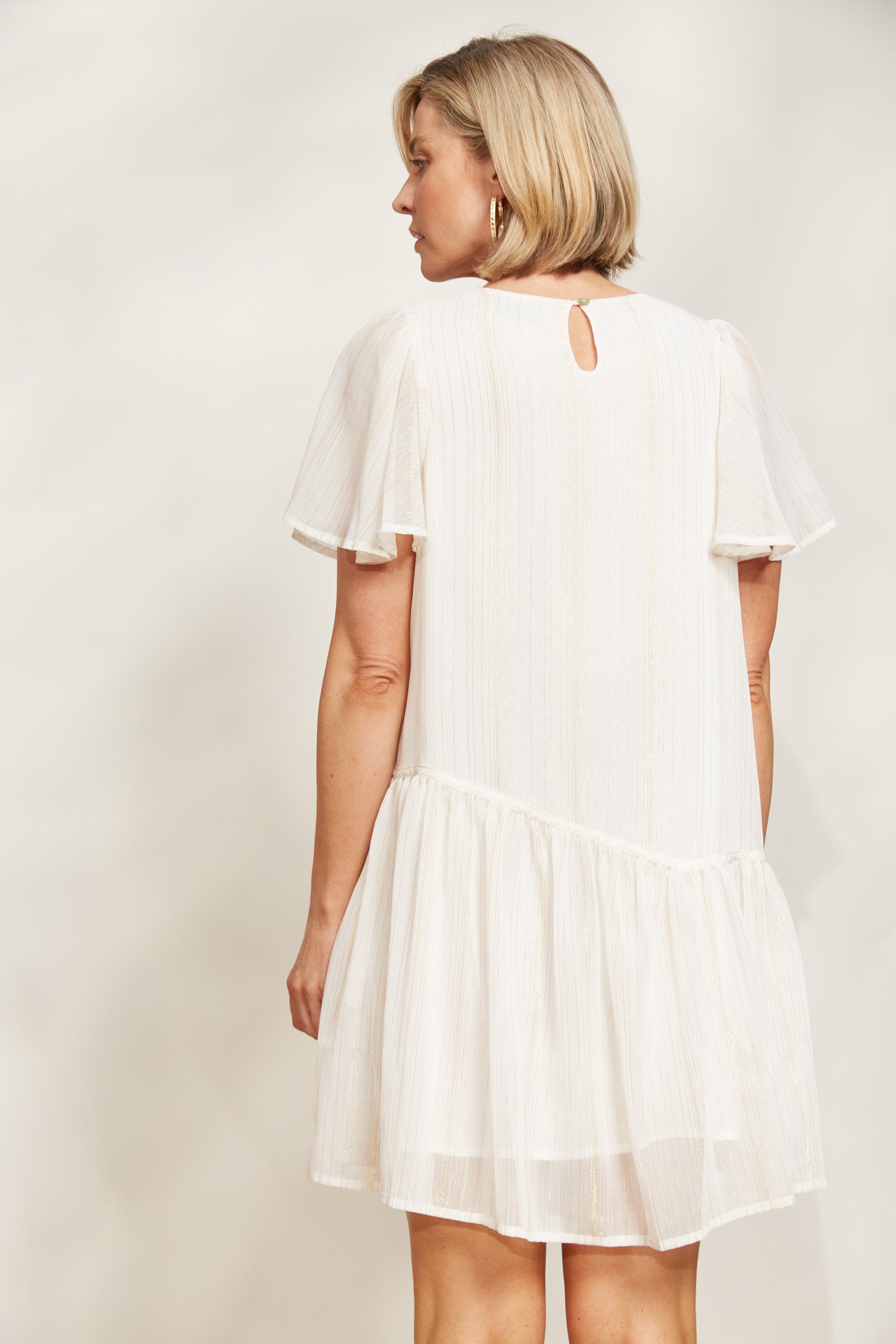 Sereno Midi Dress - Pearl